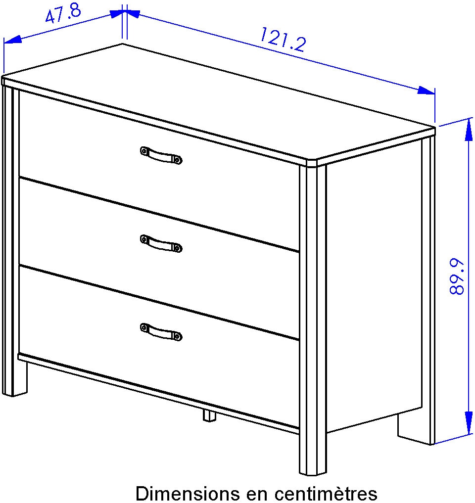 Gami Schlafzimmer-Set »Schlazimmer-Set N°2 Auriol«, (5 tlg.), Praktisches, elegantes und modernes Schlafzimmer