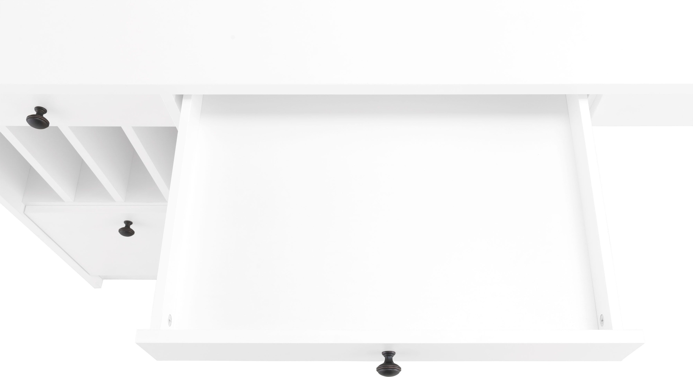 Home affaire Schreibtisch »Licia«, Schreibtisch "Licia", große Arbeitsplatte, viel Stauraum, 158 cm breit
