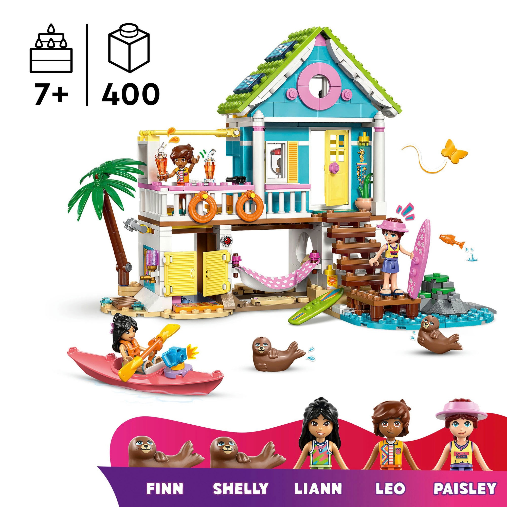 LEGO® Konstruktionsspielsteine »Strandhaus mit Robben (42699), LEGO Friends« Made in Europe