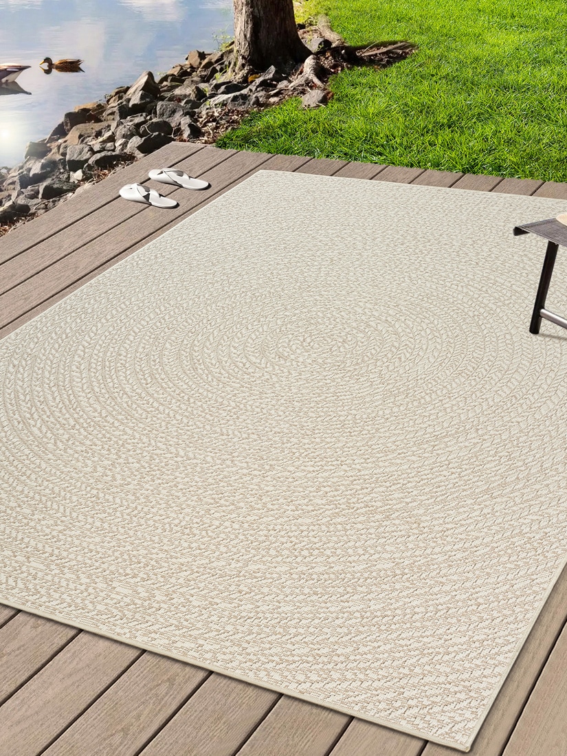 the carpet Teppich "Kansas" rechteckig 10 mm Höhe moderner robuster In und Outdoor Teppich Jute Look