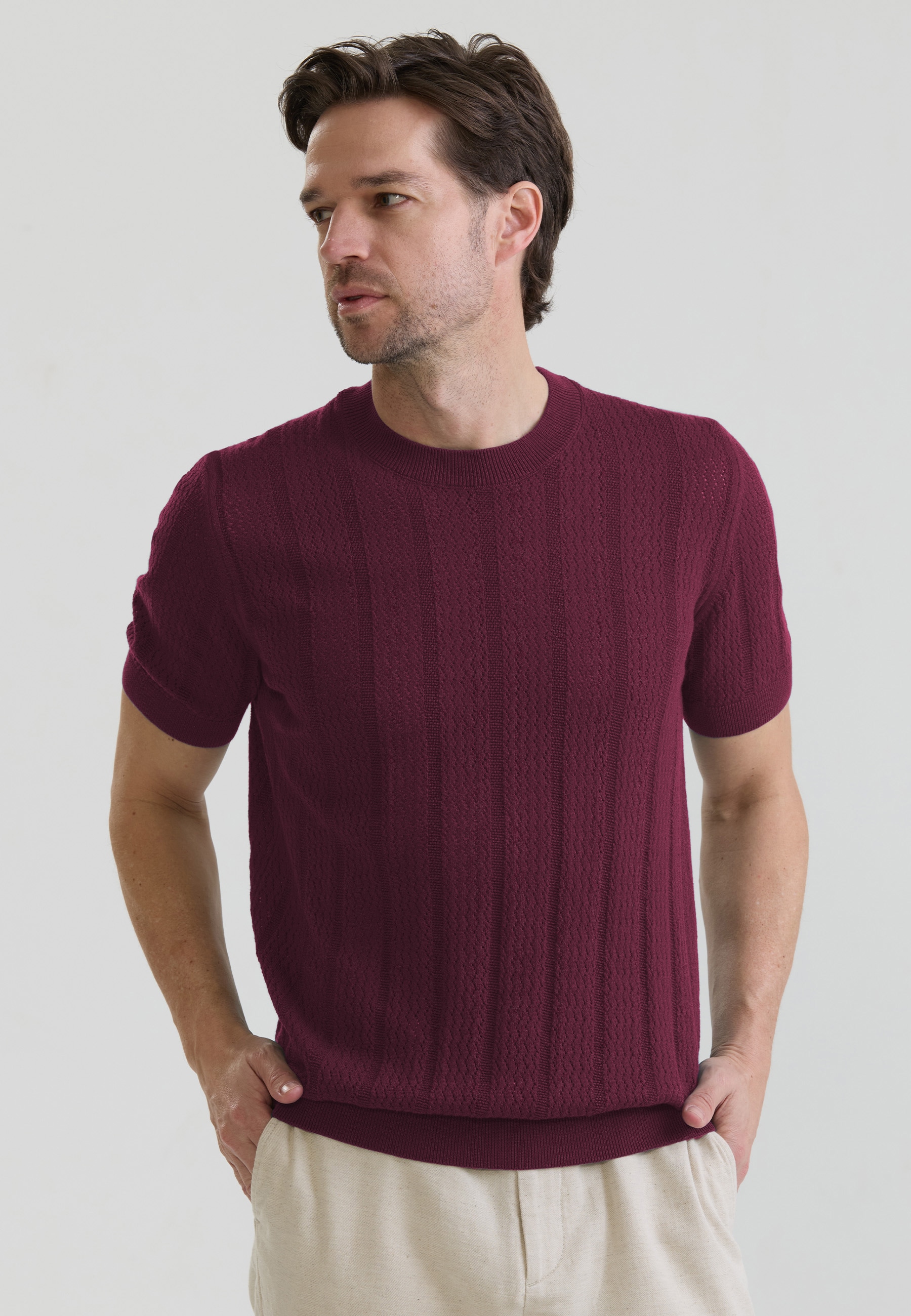 Felix Hardy "Strick-Tshirt Kurzarm"