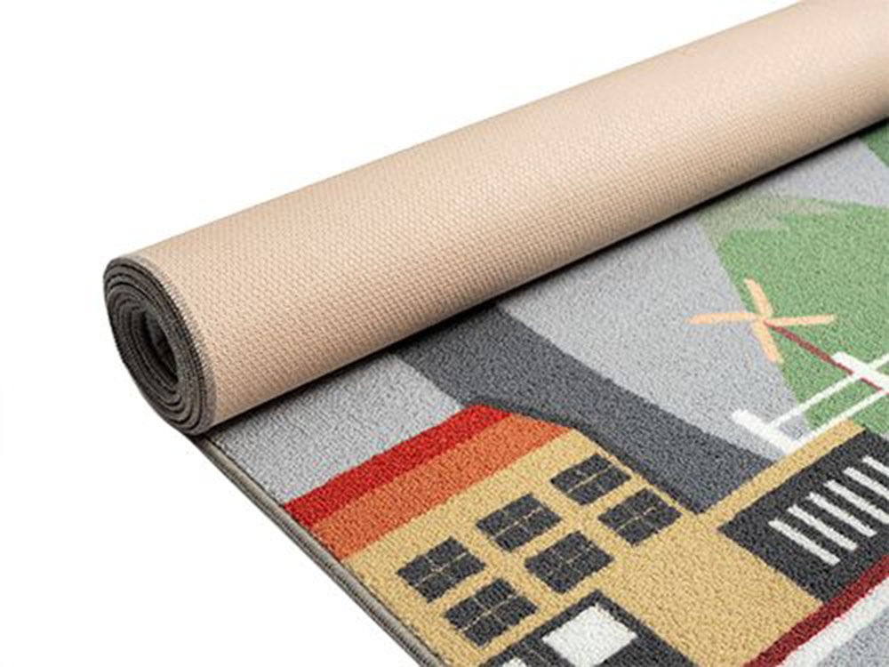 Teppich THE CARPET "Happy Life", grau, B:80cm H:4mm L:150cm, Polyester, Teppiche, Teppich, Life Kinderzimmer Teppich Spielteppich pflegeleicht 6