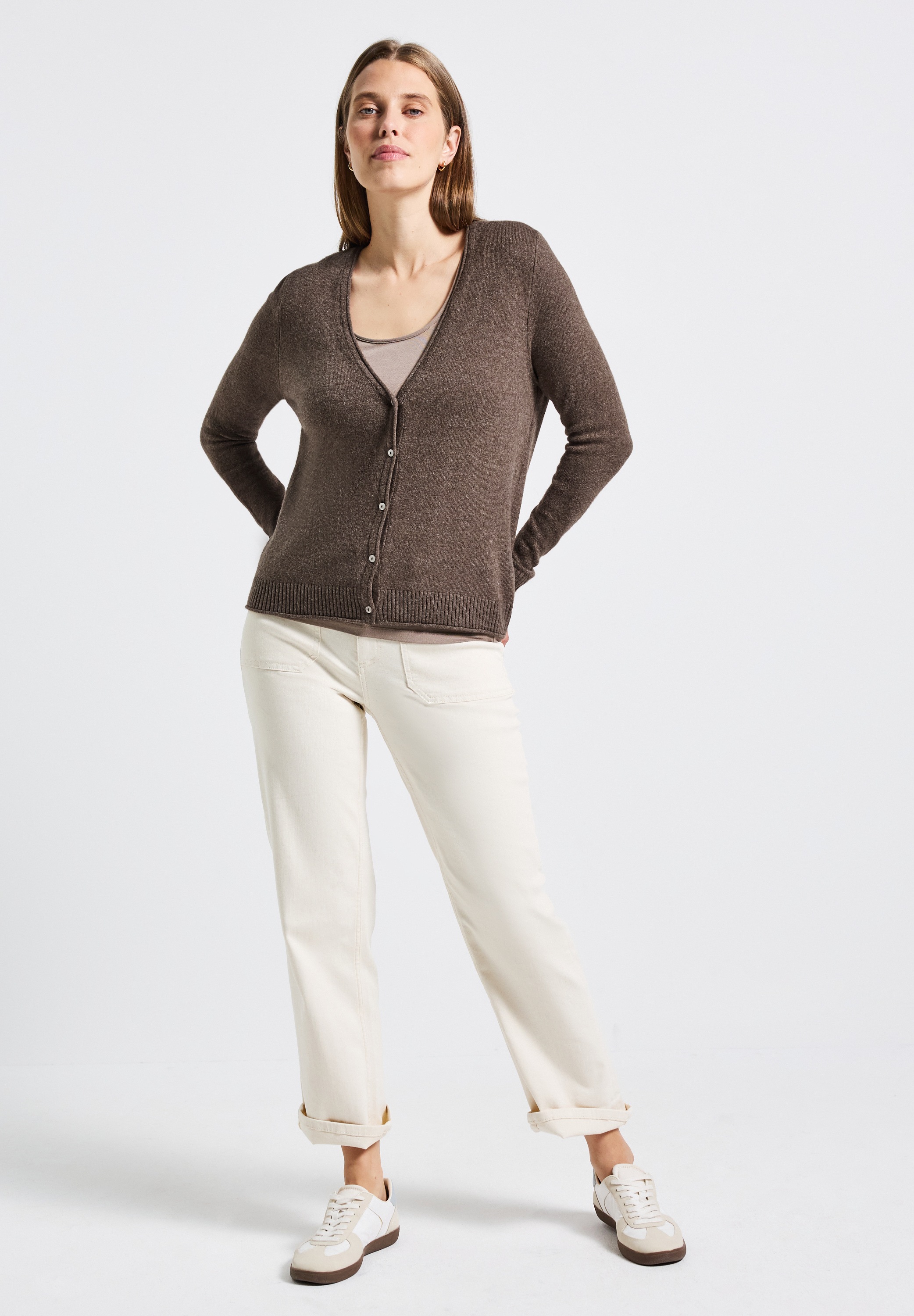 STREET ONE Cardigan, aus Baumwolle mit Stretchanteil