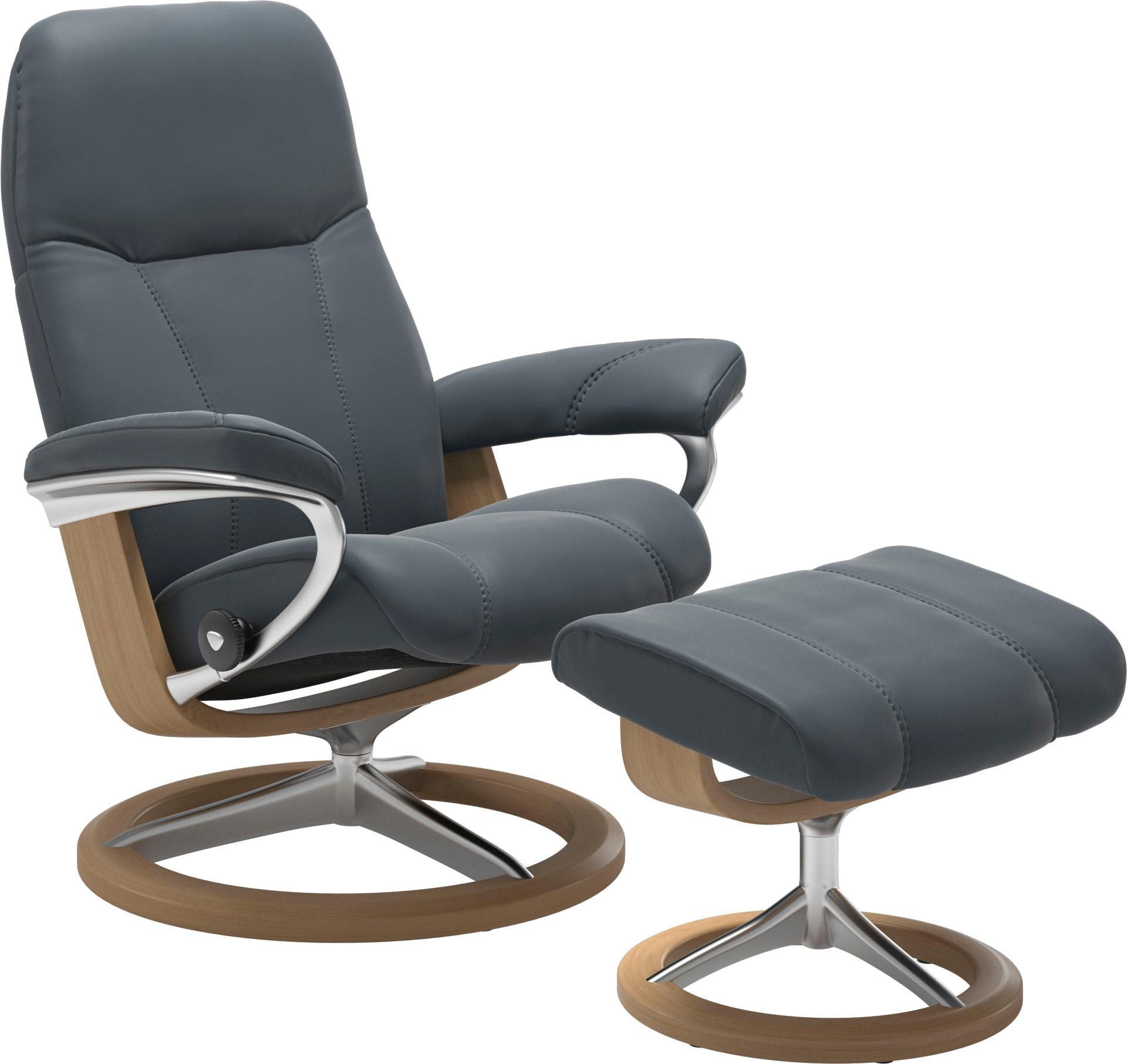 Stressless "Consul" Set, Relaxsessel mit Hocker, mit Hocker, mit Signature günstig online kaufen