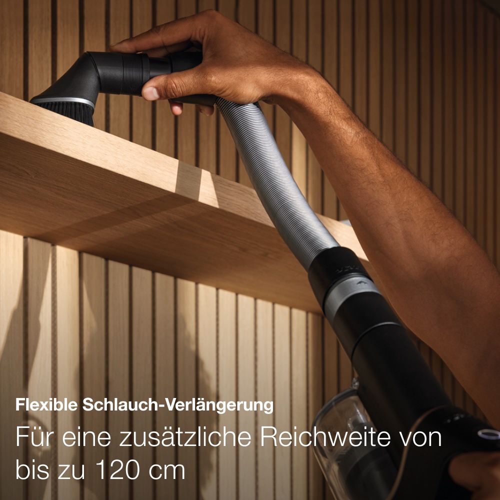 Miele Akku-Handstaubsauger »Duoflex HX1 TotalCare, 2in1-Funktion,«, mit Elektrobürste MultiFloor und CarCare Set, Obsidianschwarz Roségold