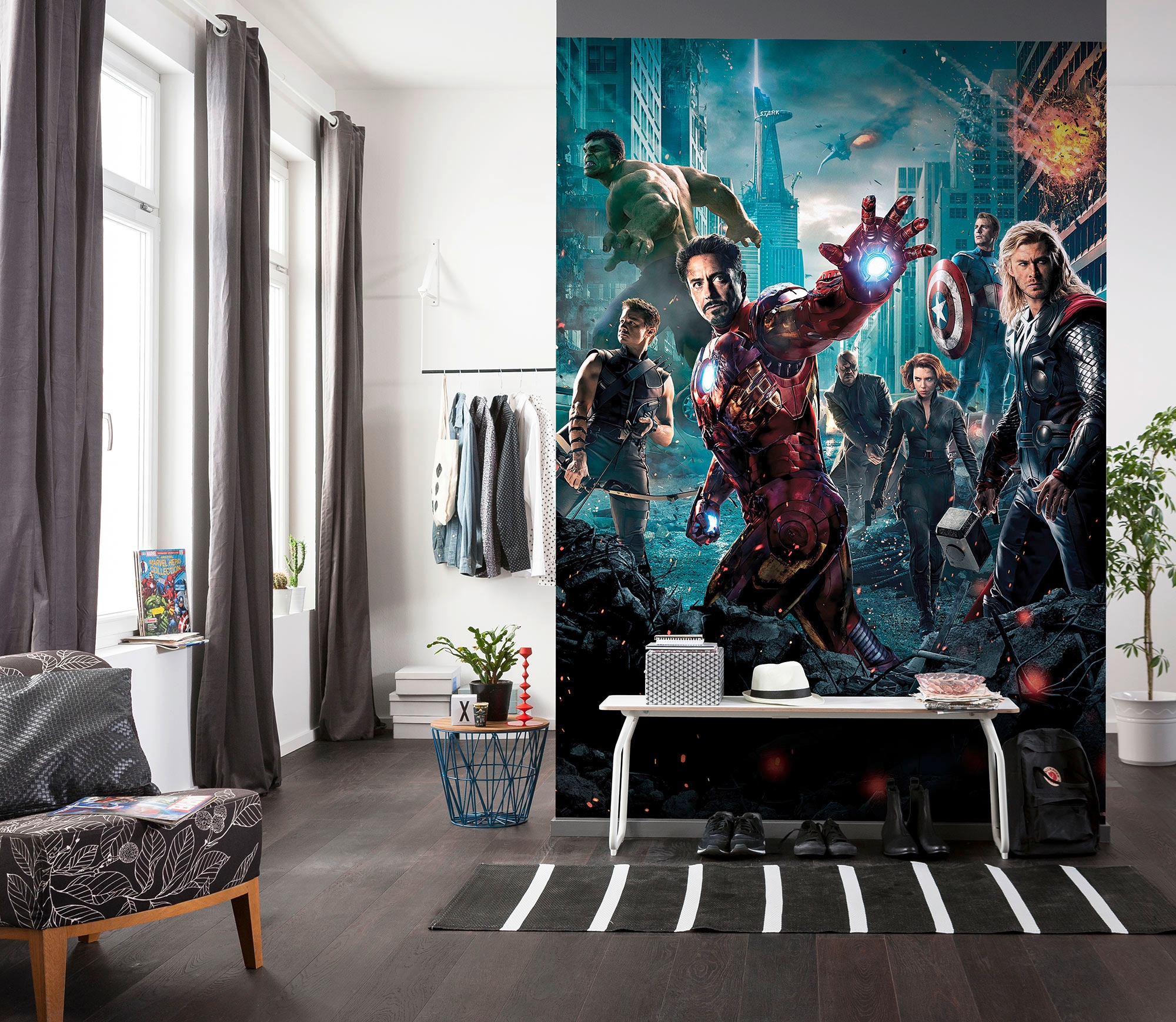 Komar Fototapete »Avengers Movie Poster«, 184x254 cm (Breite x Höhe),  inklusive Kleister online bestellen | BAUR