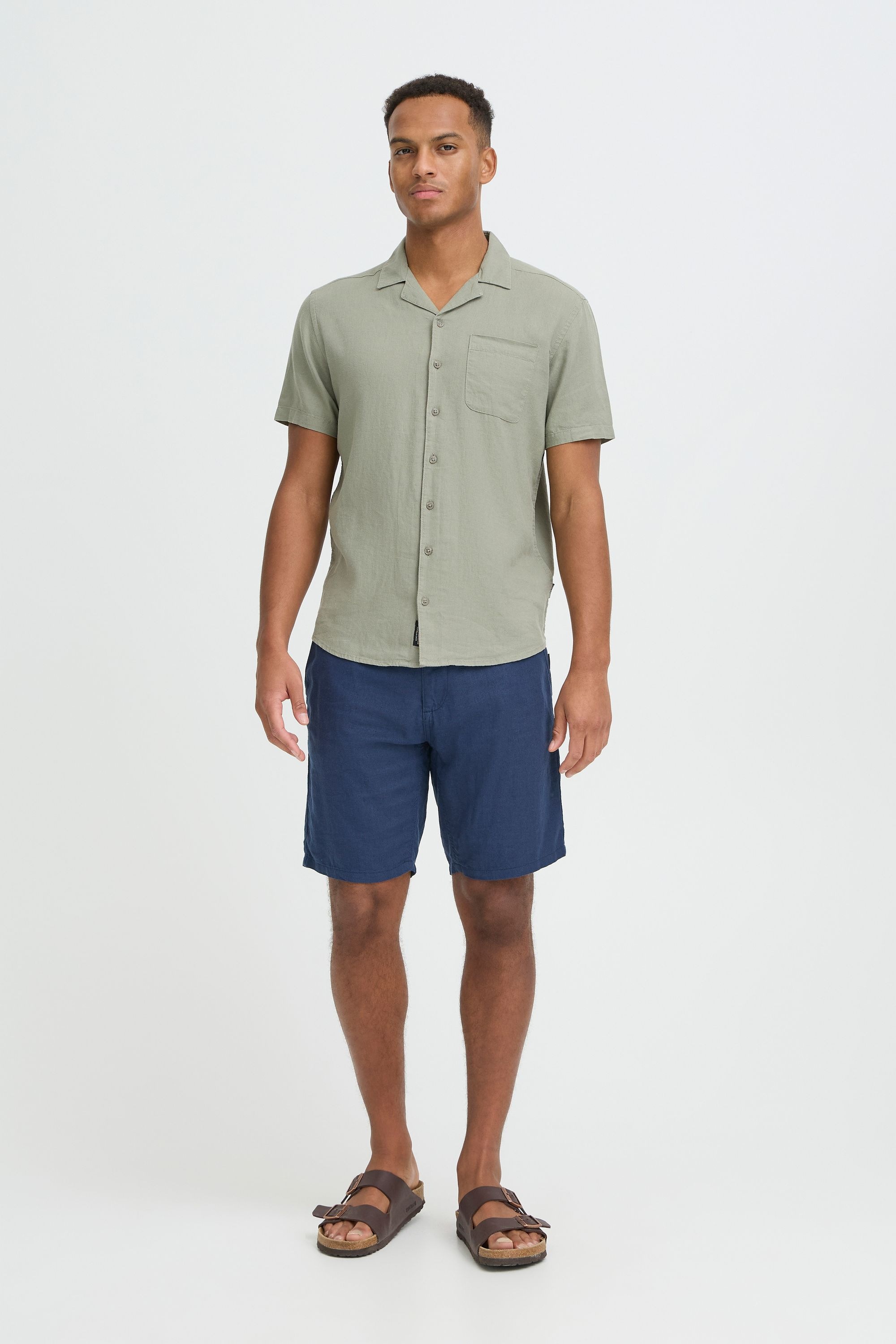 Thumbnail - Blend Leinenhose "BHLikat" Basic Chino Shorts mit Taschen