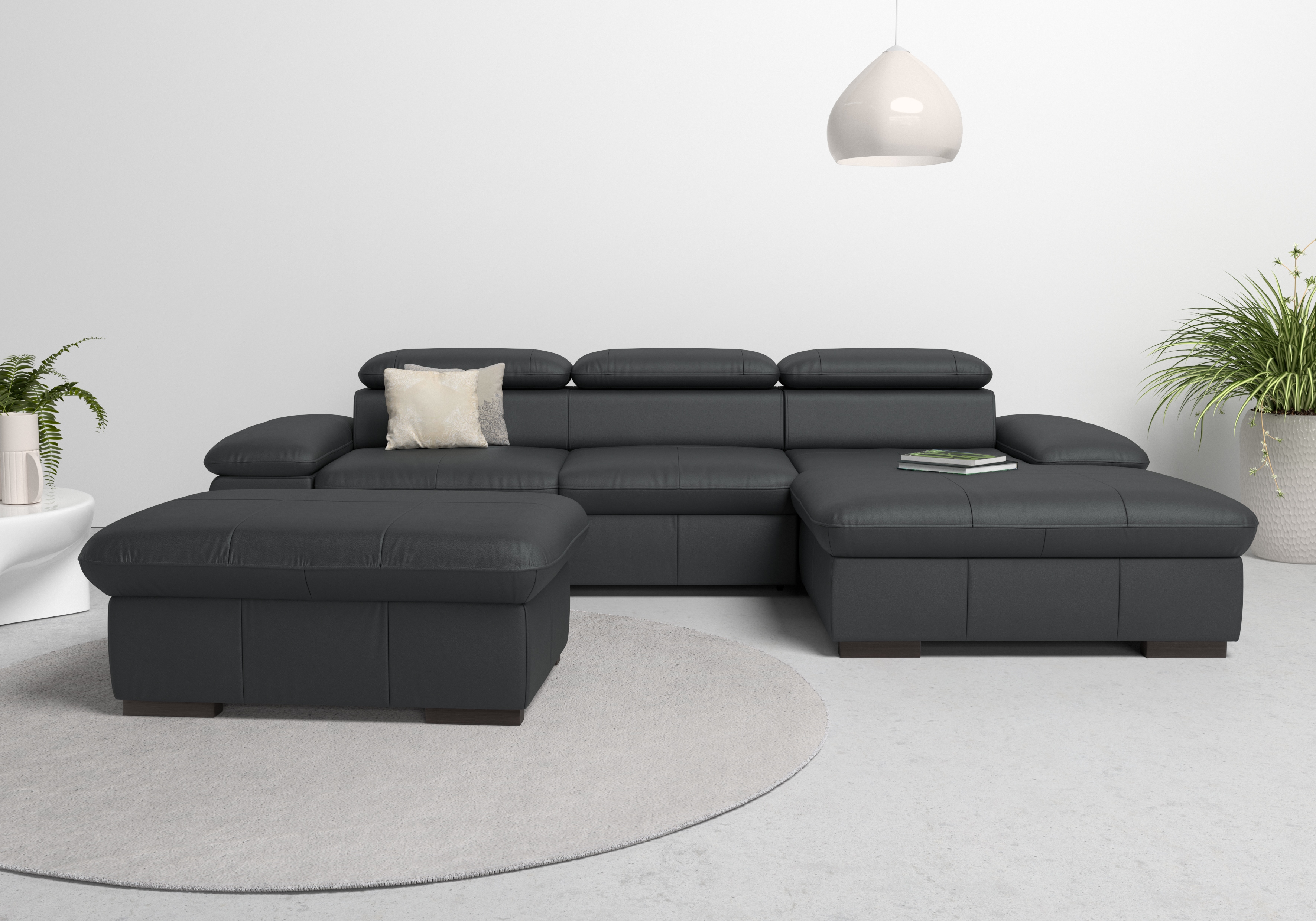 OTTO home Ecksofa "Alberto L-Form" mit Kopfteilverstellung, wahlweise mit Schlaffunktion
