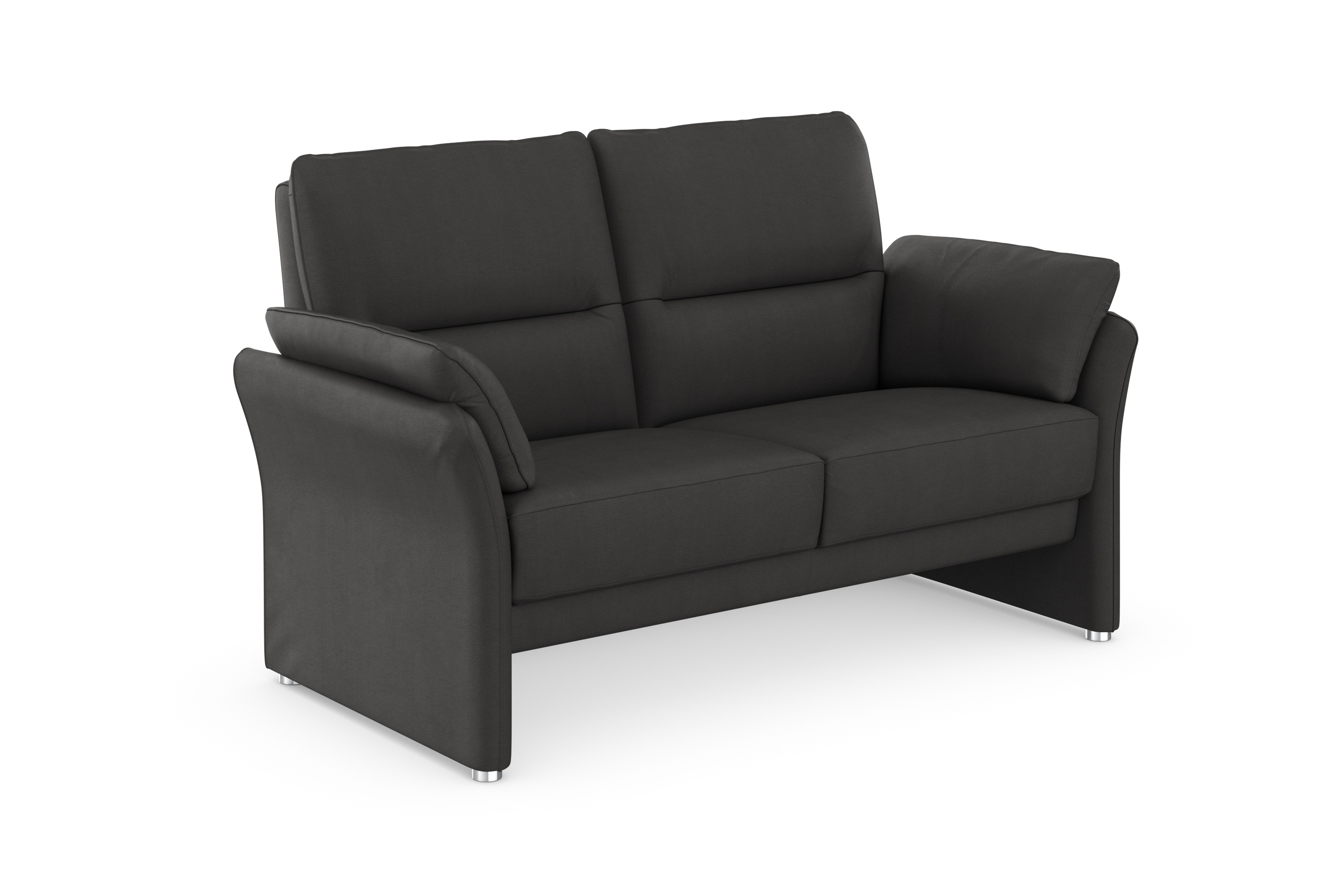 Thumbnail - DOMO collection 2-Sitzer "Pina, schmale Armlehnen, mit Federkern, kompakt & elegant" Hoher Sitzkomfort, Luxus-Microfaser...