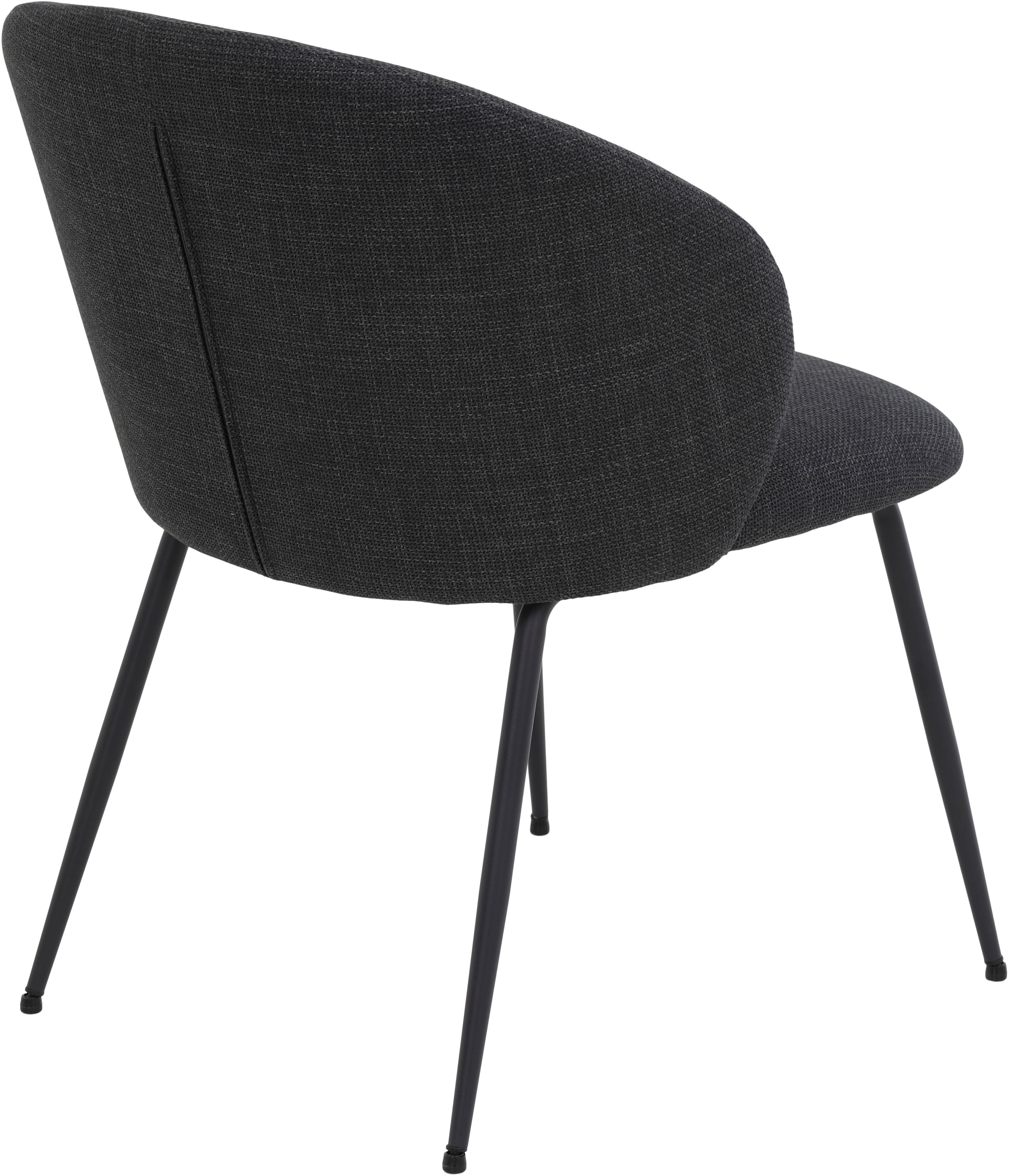HELA 4-Fußstuhl »GRAZ, Esszimmerstuhl«, (Set), 2 St., Webstoff, XL-Sitzbreite,4-Fuß,Rundrohrgestell,140 Kg belastbar, Webstoff