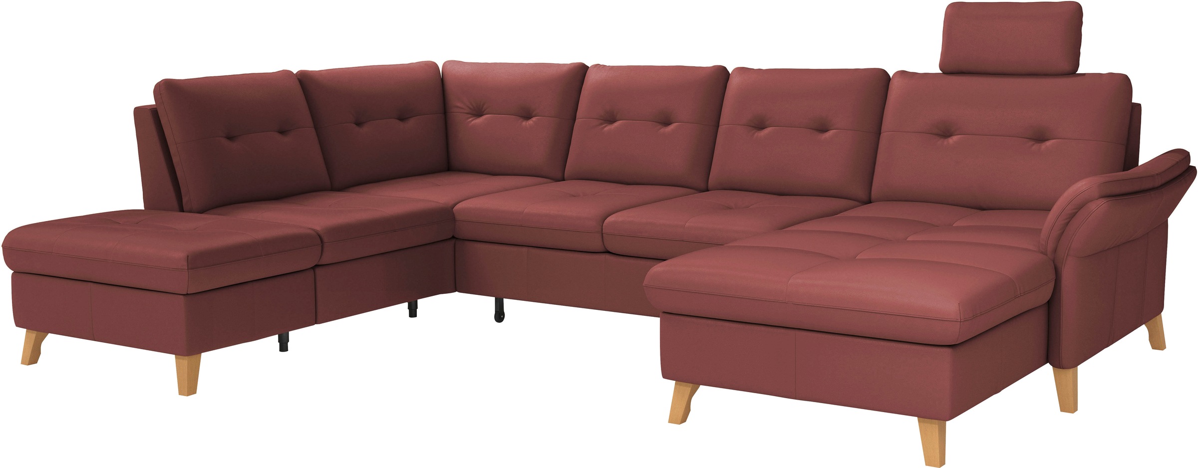 sit&more Wohnlandschaft »Göteborg«, inkl. Sitztiefenverstellung, wahlweise mit Bettfunktion & Bettkasten