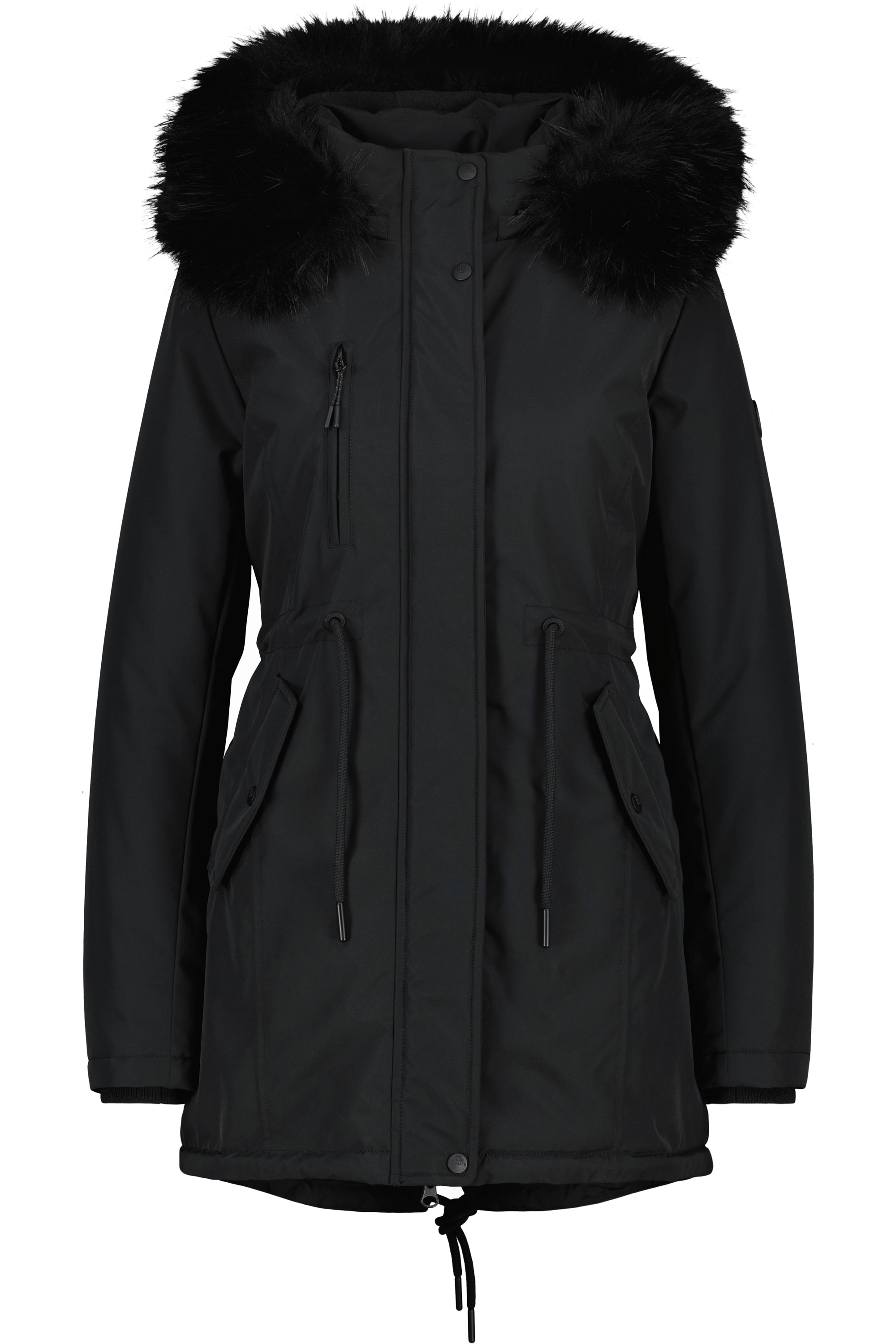 Alife & Kickin Winterjacke "Damen KierseyAK A", Kurzer Mantel mit weichem Teddy-Innenfutter und abnehmbarer Kapuze