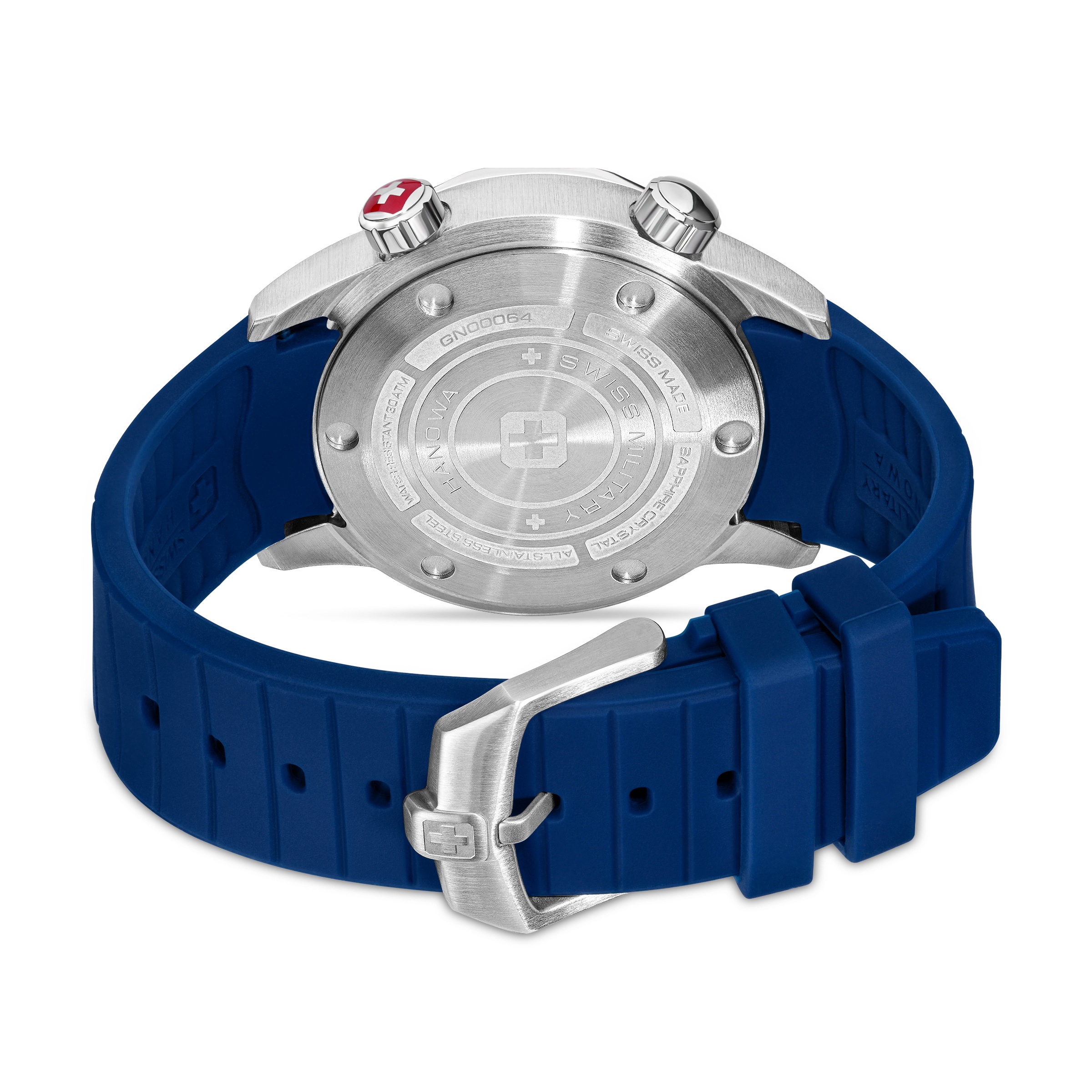 Swiss Military Hanowa Quarzuhr »Breakwater« Armbanduhr, Herrenuhr, Swiss Made, Silikonarmband, analog, Tag