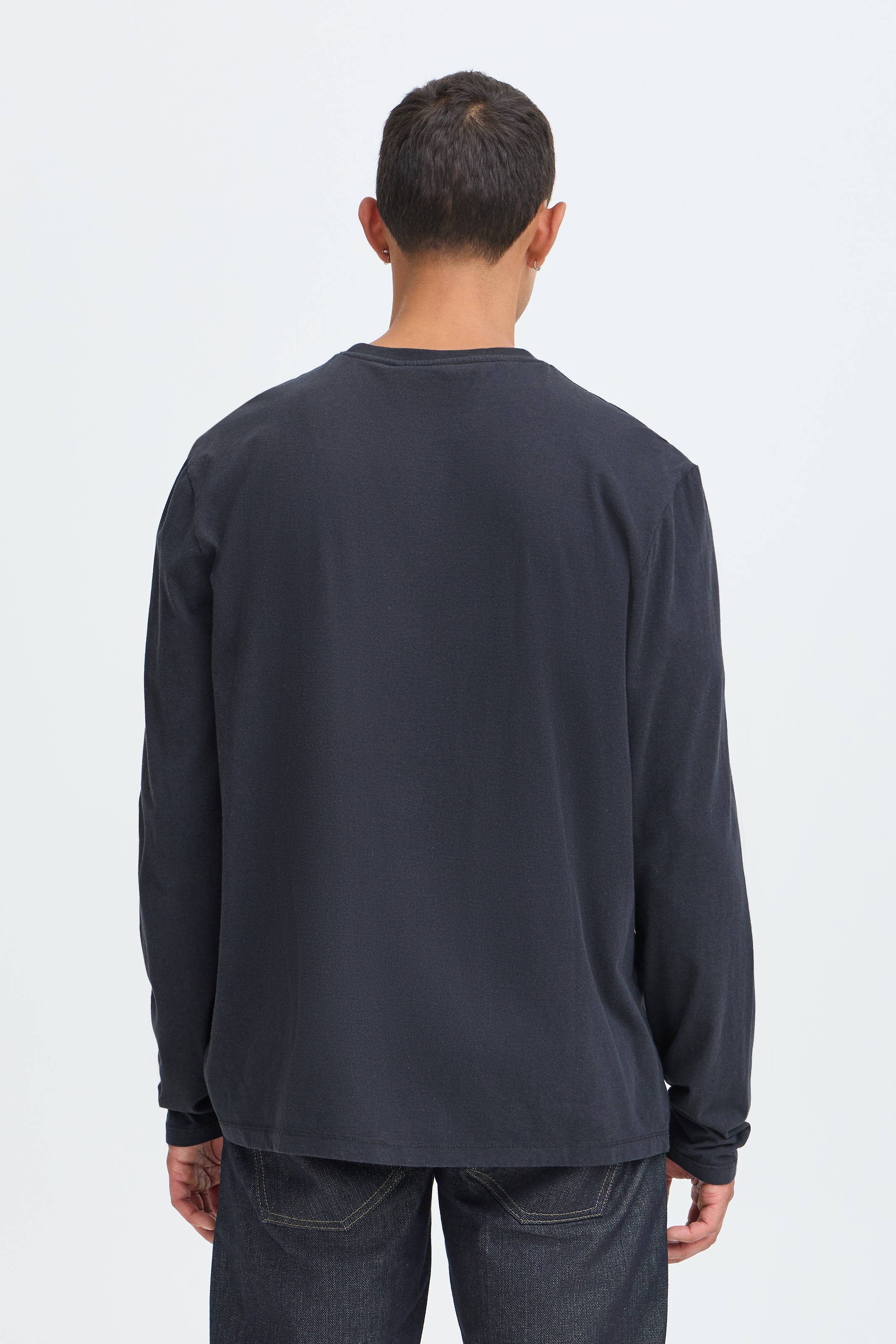 Blend Langarmshirt »BHKONSTANTIN L/S WASH O-NECK« Baumwolle, regular fit