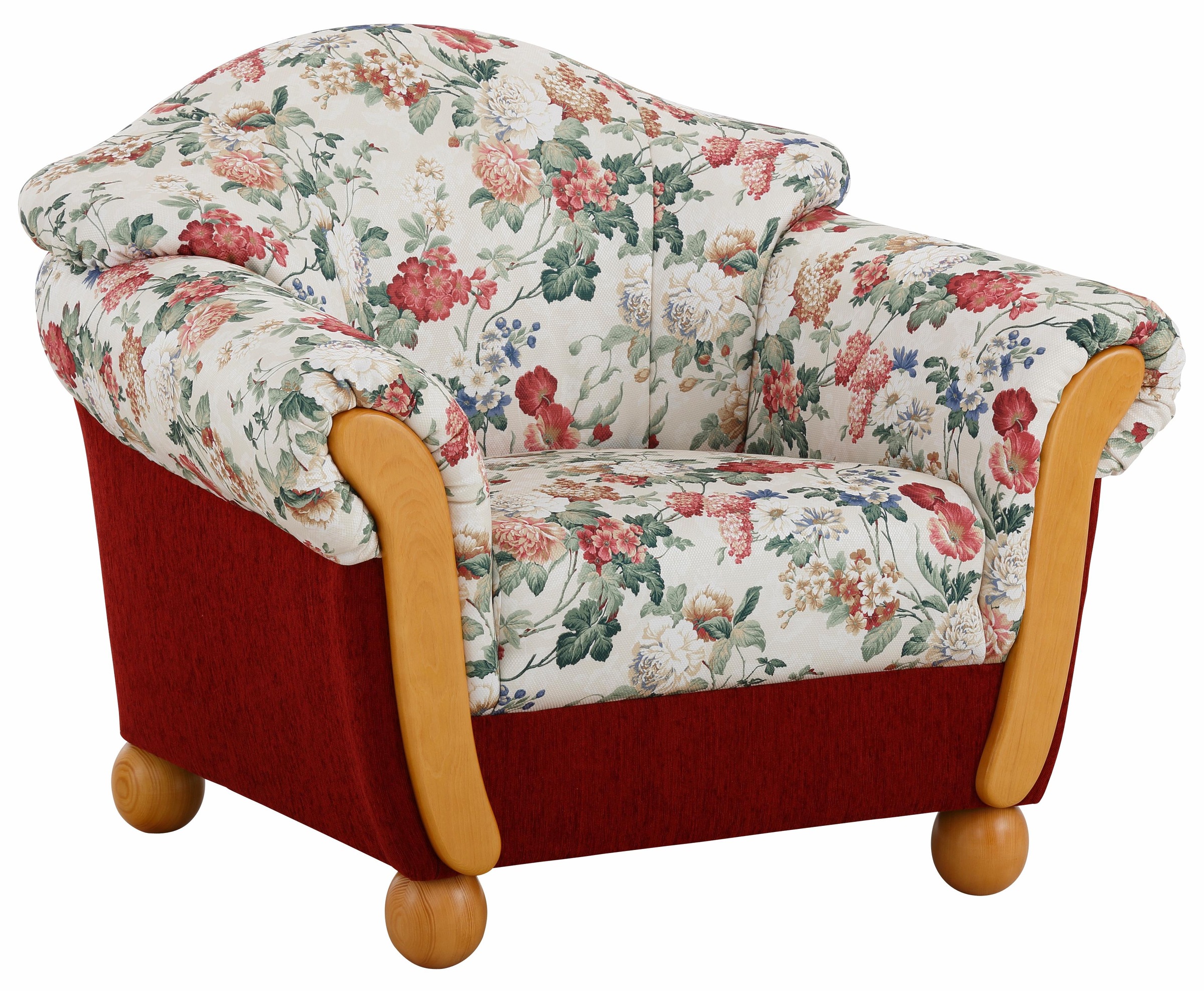 Home affaire Sessel "Milano, bequemer Loungesessel im Landhaus-Stil" günstig online kaufen