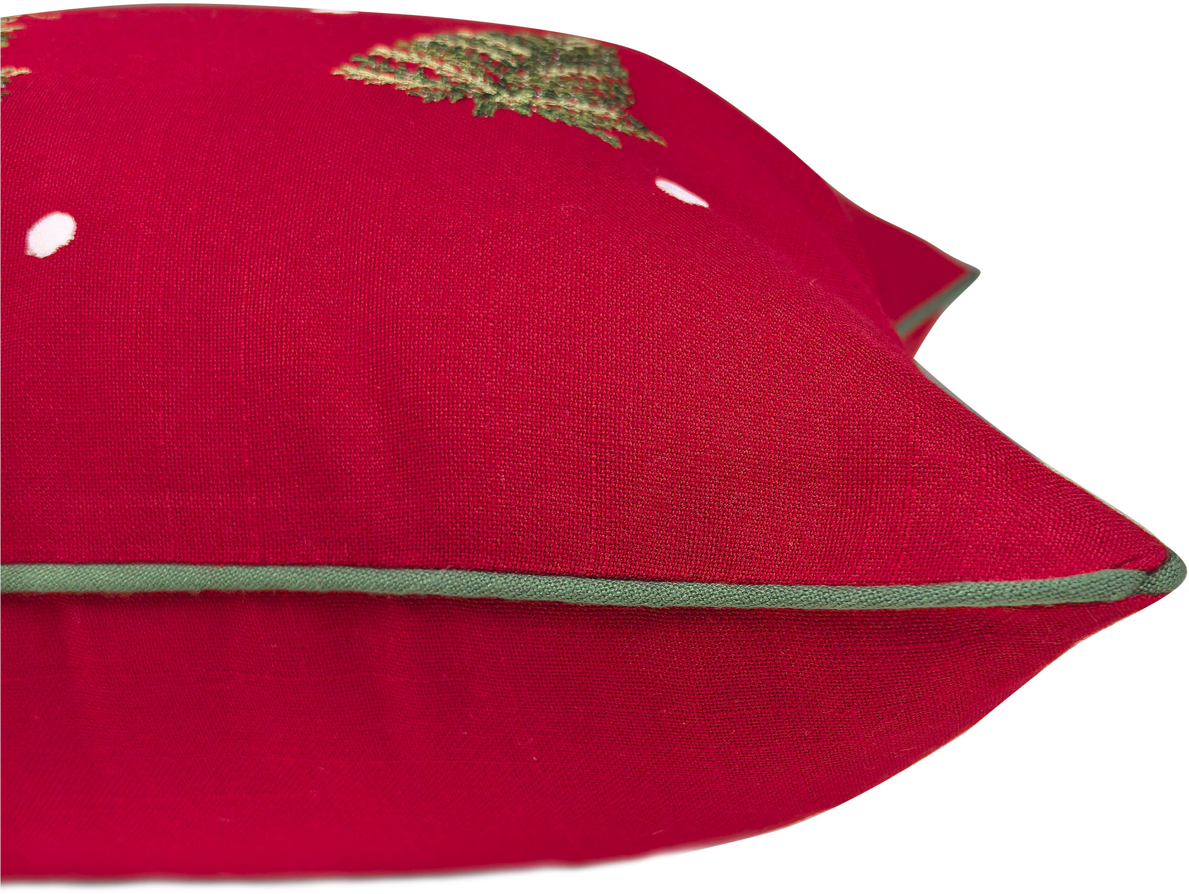 Thumbnail - my home Dekokissen "Josselin" Weihnachtlich, bestickt, mit Paspel, Hingucker