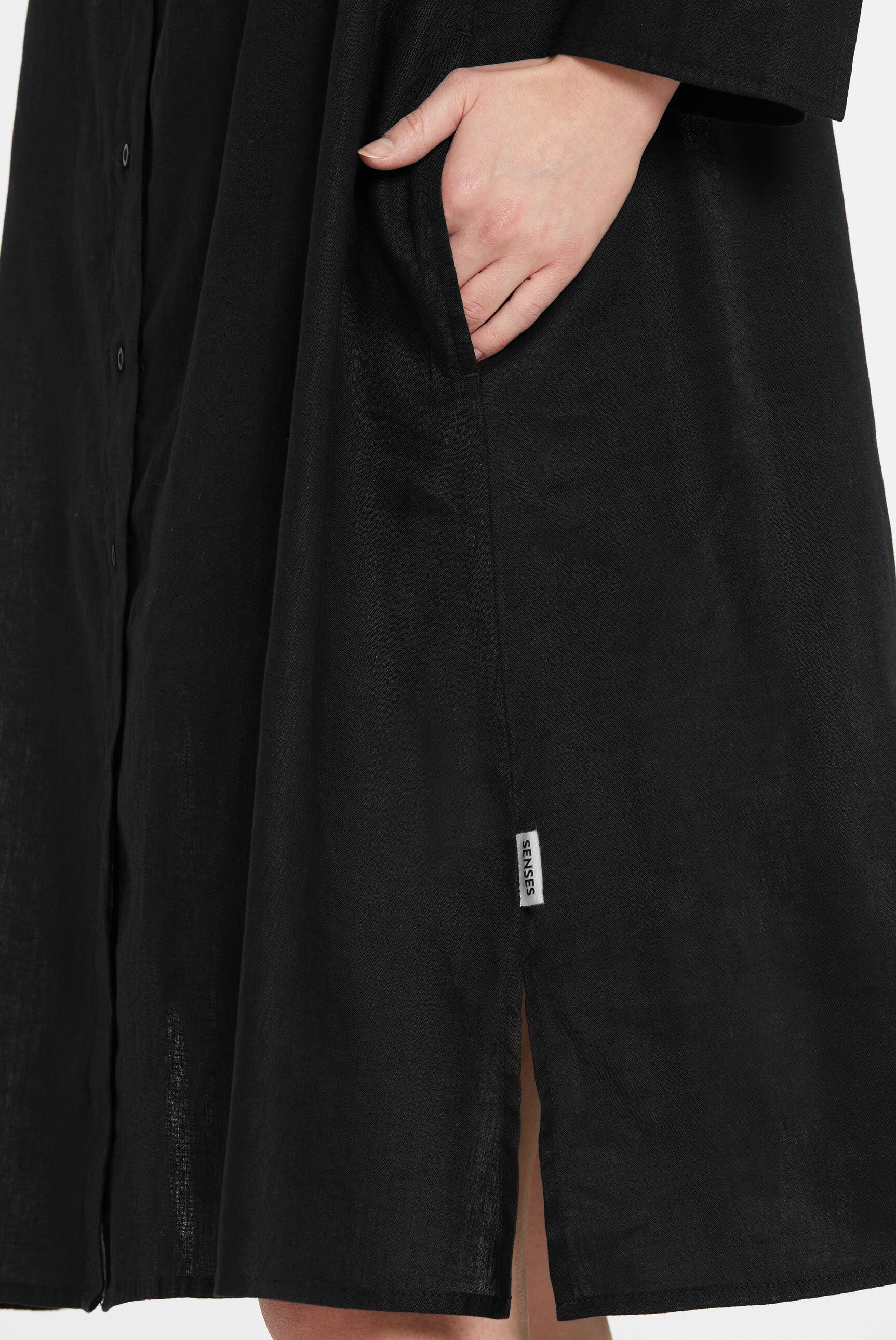 SENSES.THE LABEL Sommerkleid Brusttasche mit Brusttasche