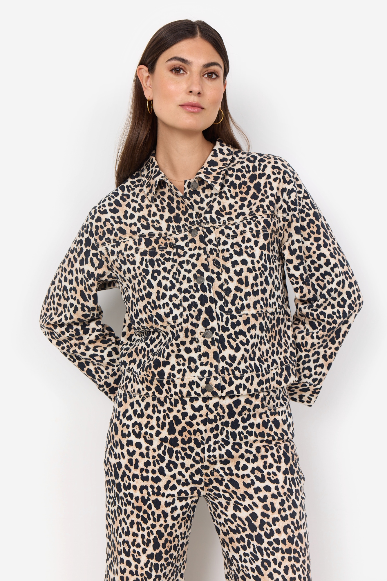 soyaconcept Kurzjacke "SC-OWENA 2" aus Baumwollmischung mit elastischen Eigenschaften, normale Passform