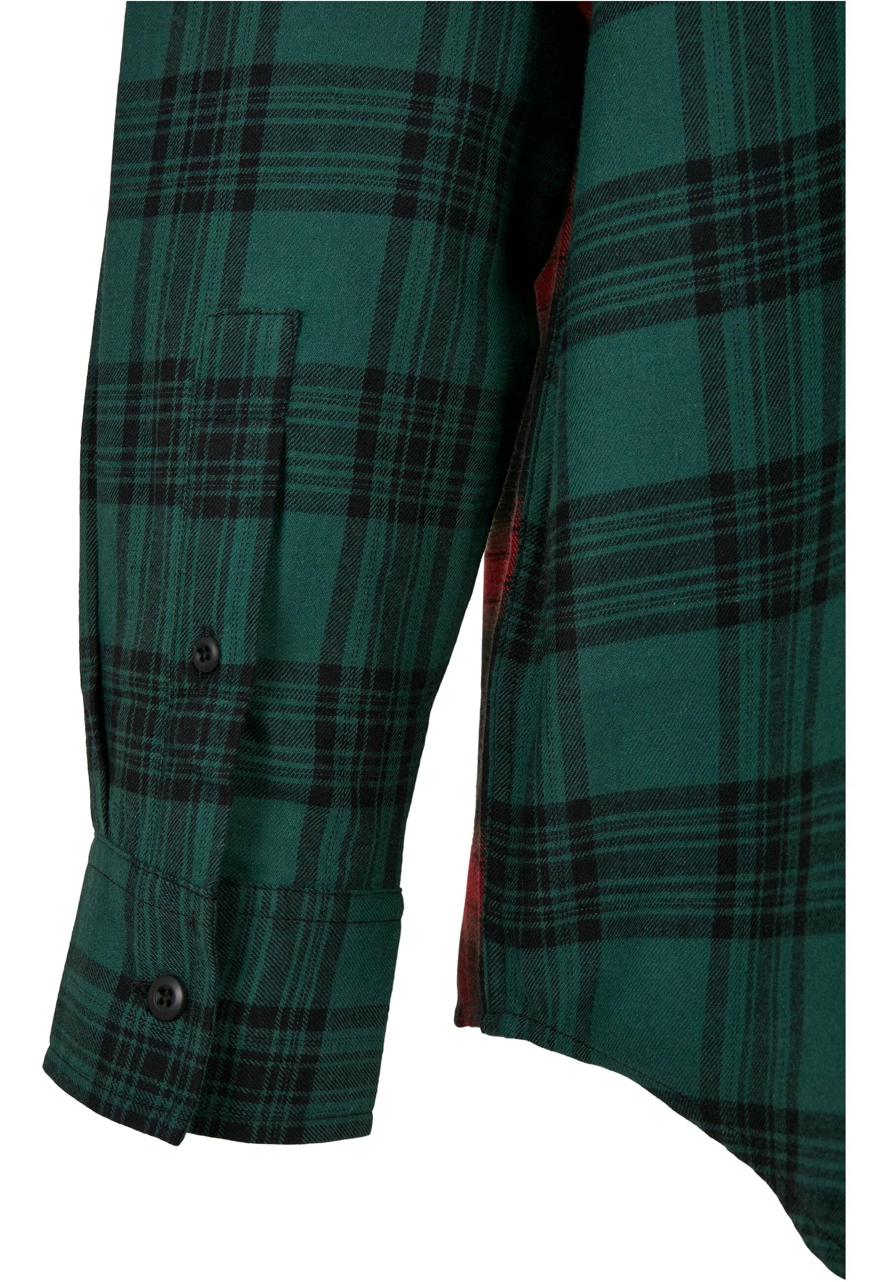 URBAN CLASSICS Langarm-Poloshirt »Urban Classics Herren Oversized Mix Check Shirt«, (1 tlg.)