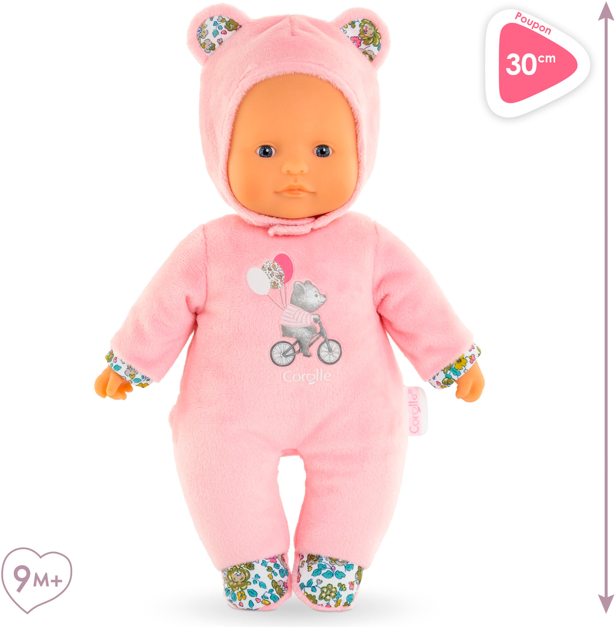 Corolle® Babypuppe »Mon Doudou, Sweetheart, rosa Bär«, mit Vanilleduft