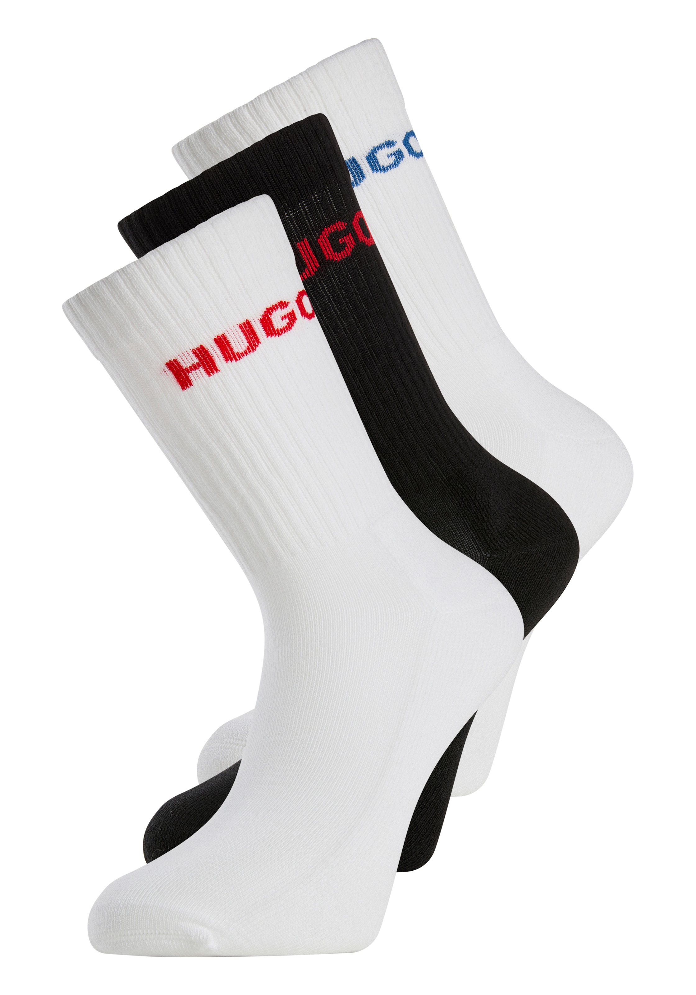 HUGO Underwear Socken "6P QS RIB LOGO CC" Packung, 6er Pack, 6 Stk. tlg. mi günstig online kaufen