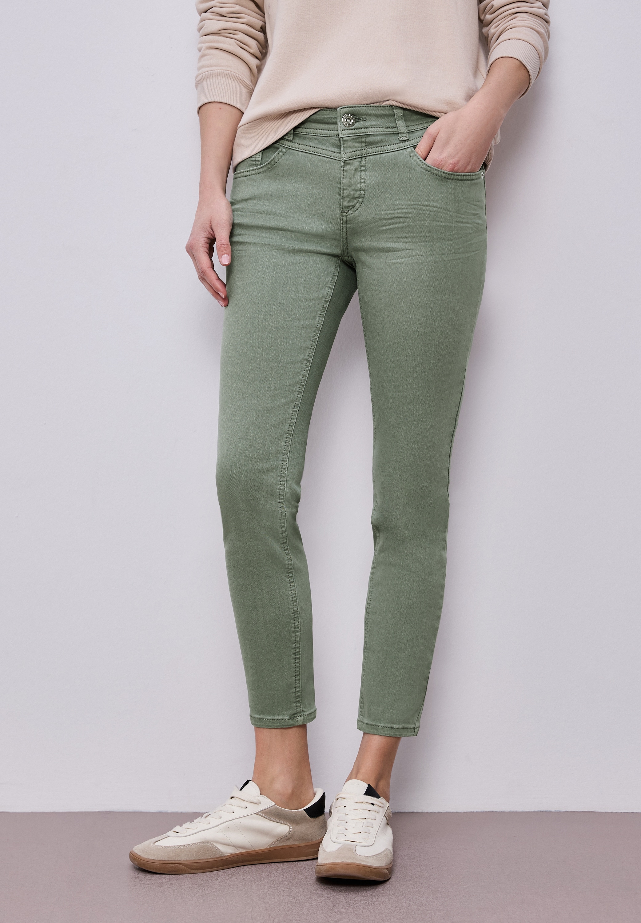 STREET ONE Slim-fit-Jeans Middle Waist günstig online kaufen