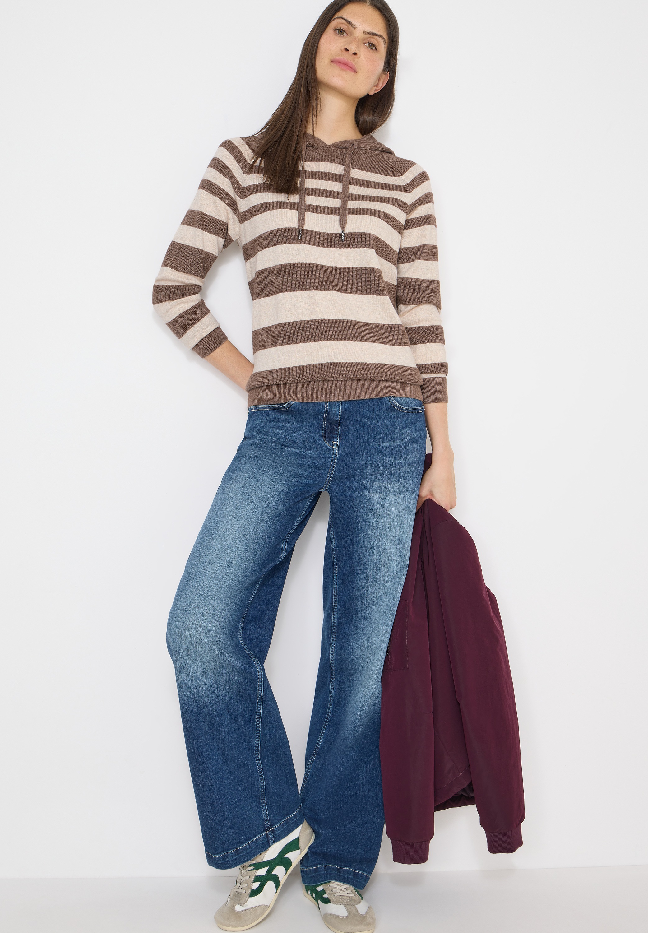 Cecil Strickpullover mit Kapuze