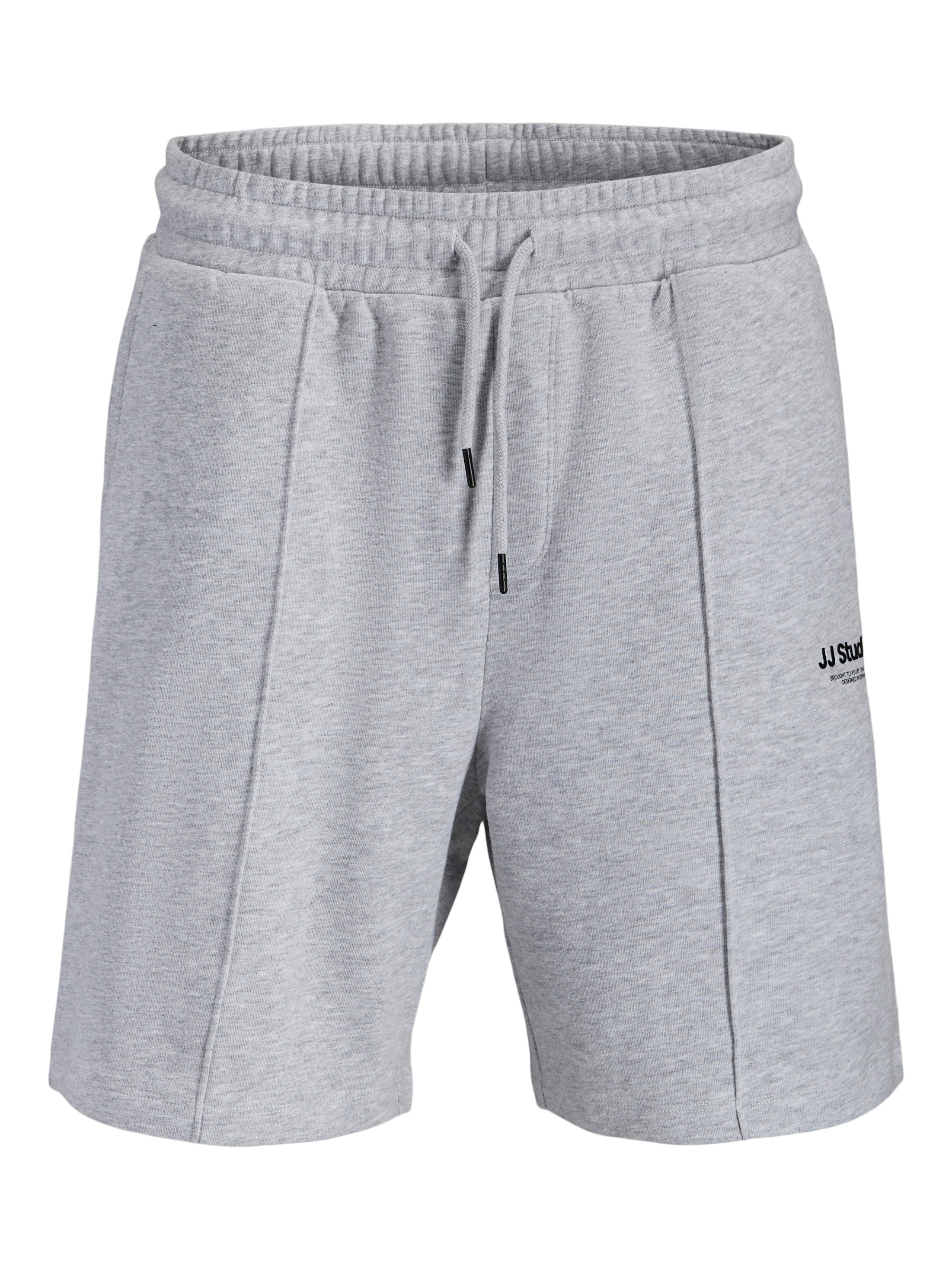 Sweatshorts JACK & JONES "JPSTKANE SOHO SWEAT SHORTS MID SN", Herren, Gr. M, N-Gr, light grau melange, Sweatware, Obermaterial: 80% Baumwolle, 20% Polyester, meliert, kniefrei, Hosen Sweatshorts, Baumwollmischung, loose fit 3
