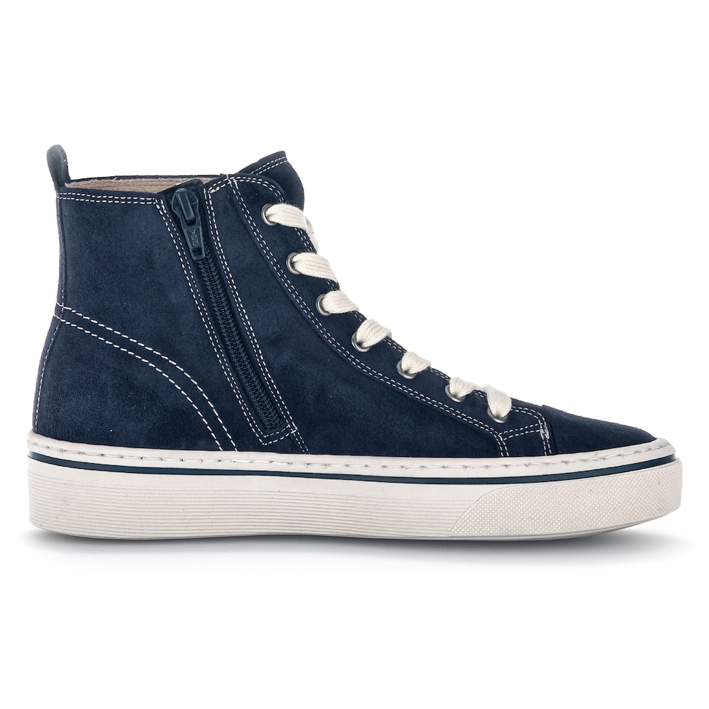 Gabor Schnürboots, High Top-Sneaker, Schnürschuh, Freitzeitschuh mit Best Fitting