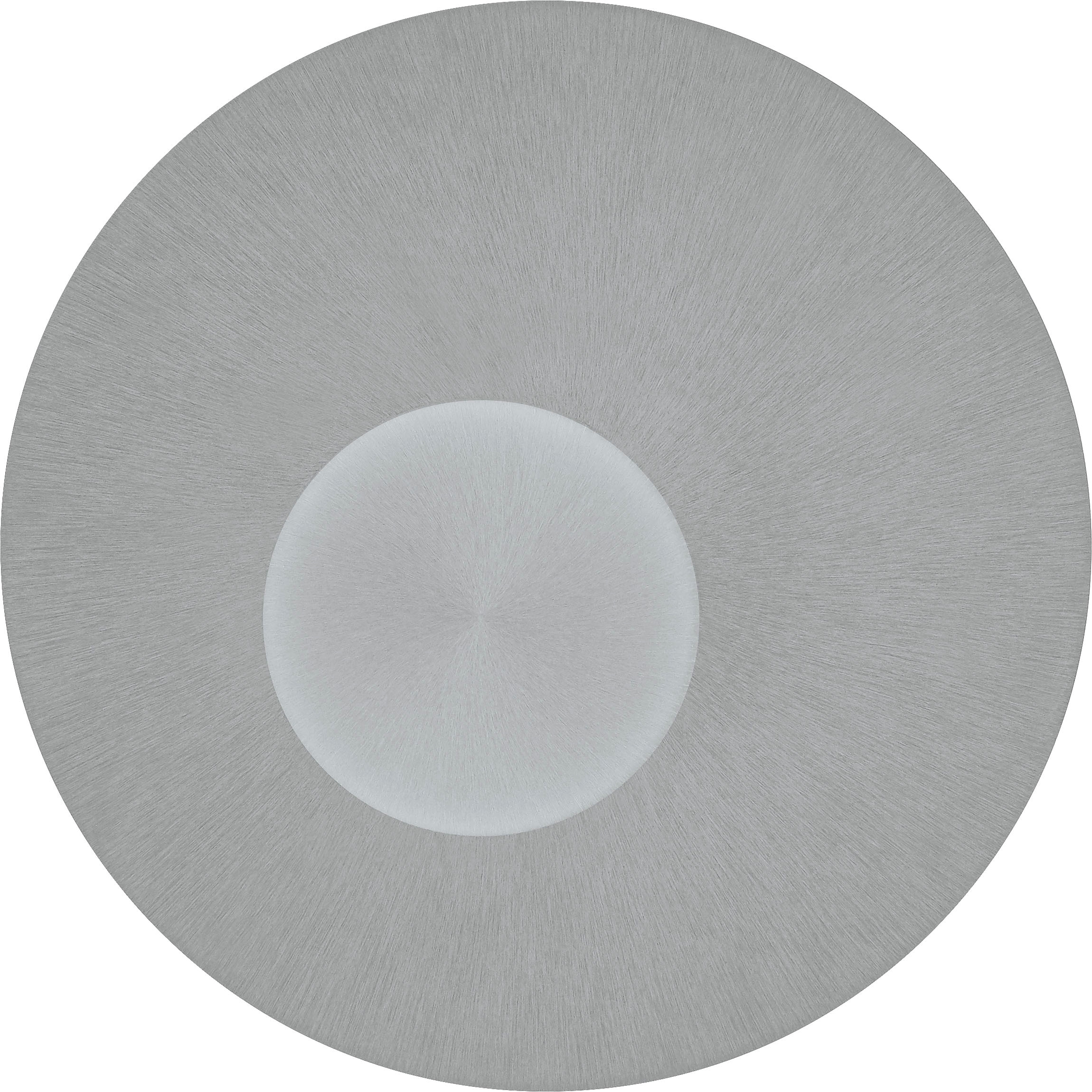 LED Deckenleuchte "STELLA", 1, Ø 45cm H: 4cm, 1 Stk., silber, HELL HÖLLISCH GUTES LICHT, Wohnzimmer, Leuchten, B-Link Fernbedienung, CCT