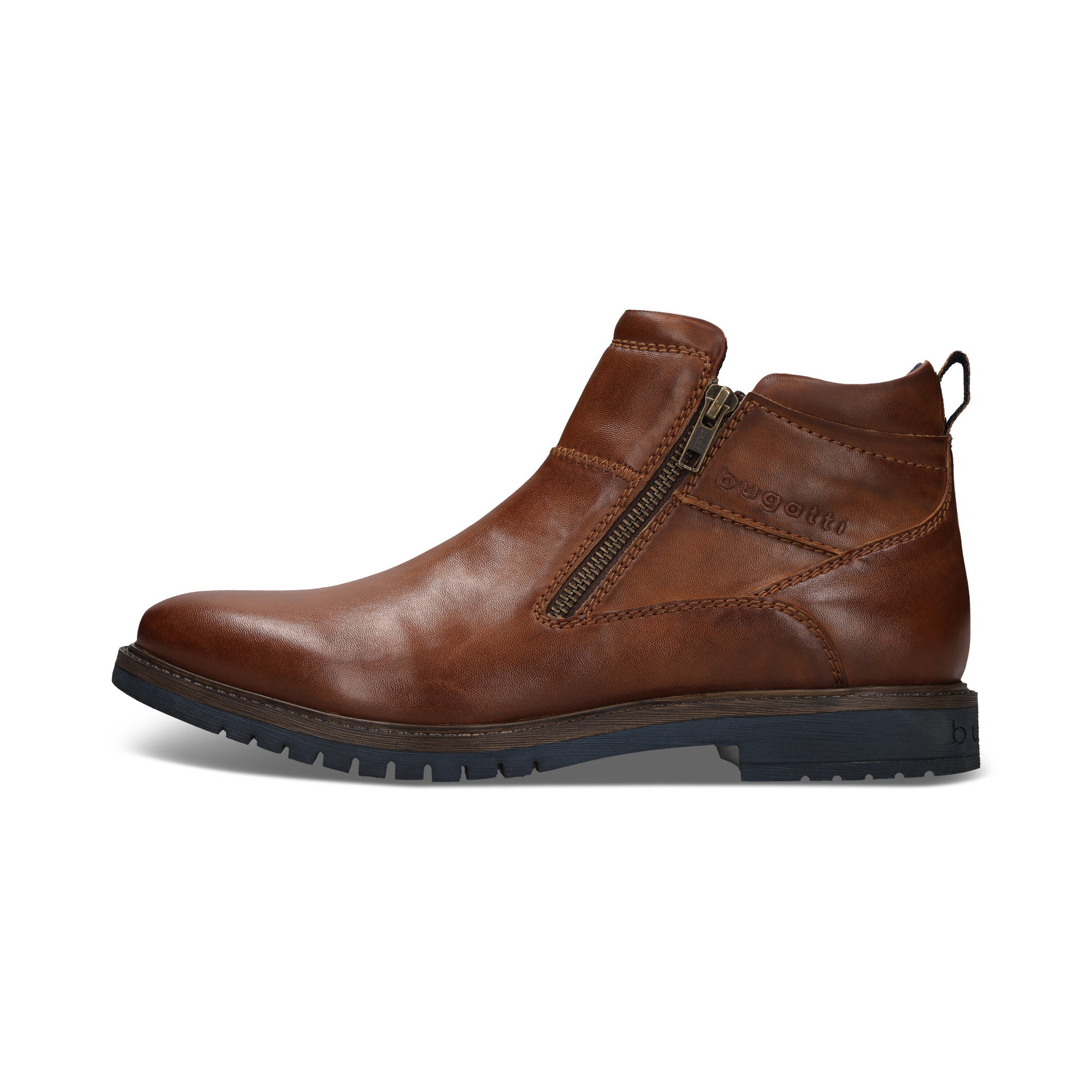 bugatti Stiefelette  Klassik-Boots mit zwei Reißverschlüssen
