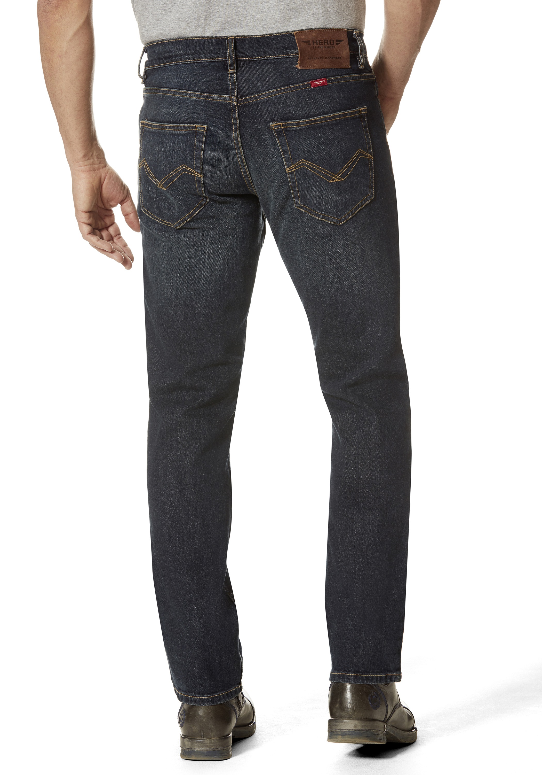 HERO by John Medoox 5-Pocket-Jeans "Denver Regular Straight Stretch Jeans" günstig online kaufen
