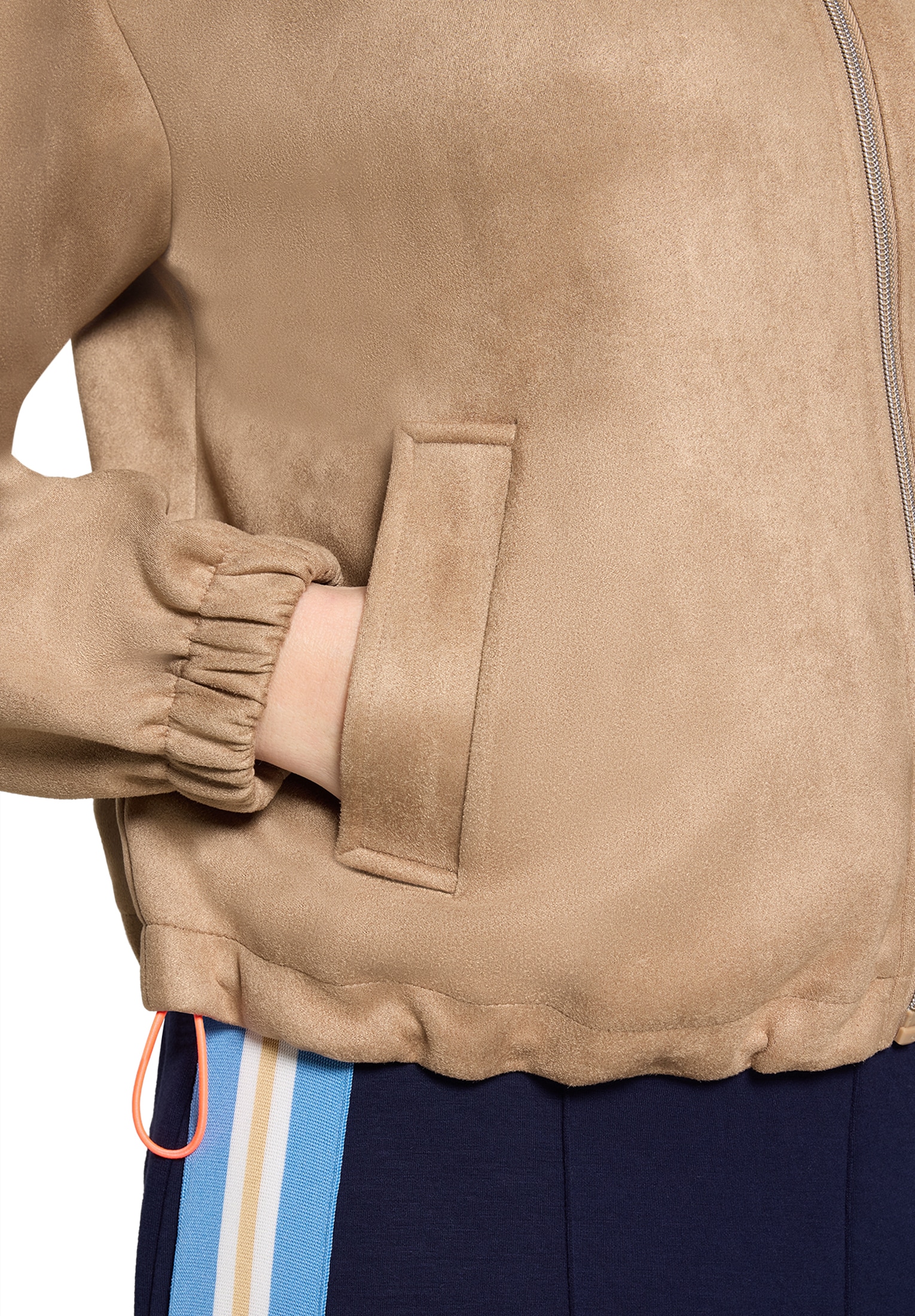 Cartoon Blouson »Damen mit Eingrifftaschen«