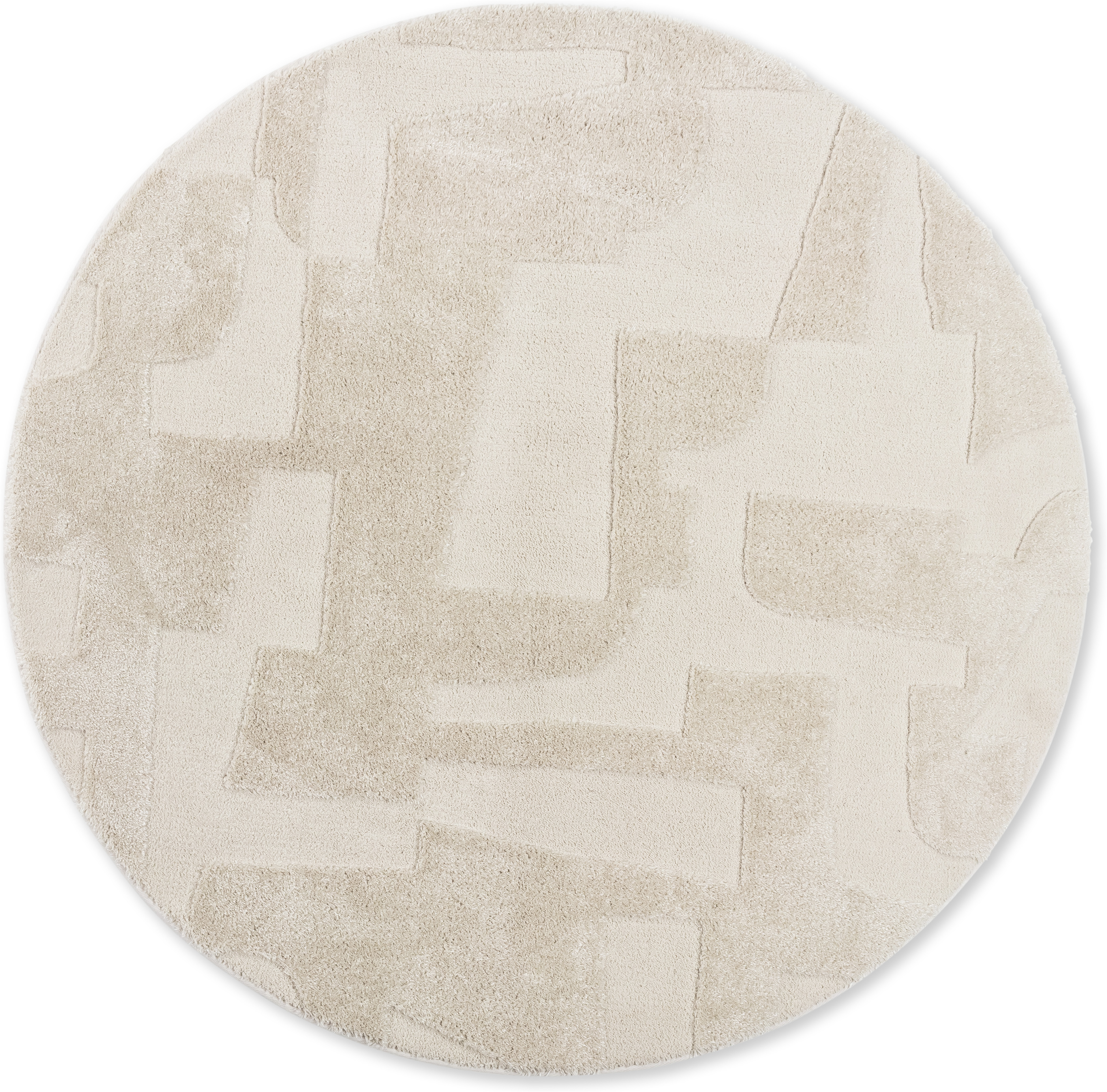 SCHÖNER WOHNEN-Kollektion Teppich "Blaze 252" rund 28 mm Höhe Indoor, pflegeleicht, verschiedene Formen, Hoch Tief Struktur