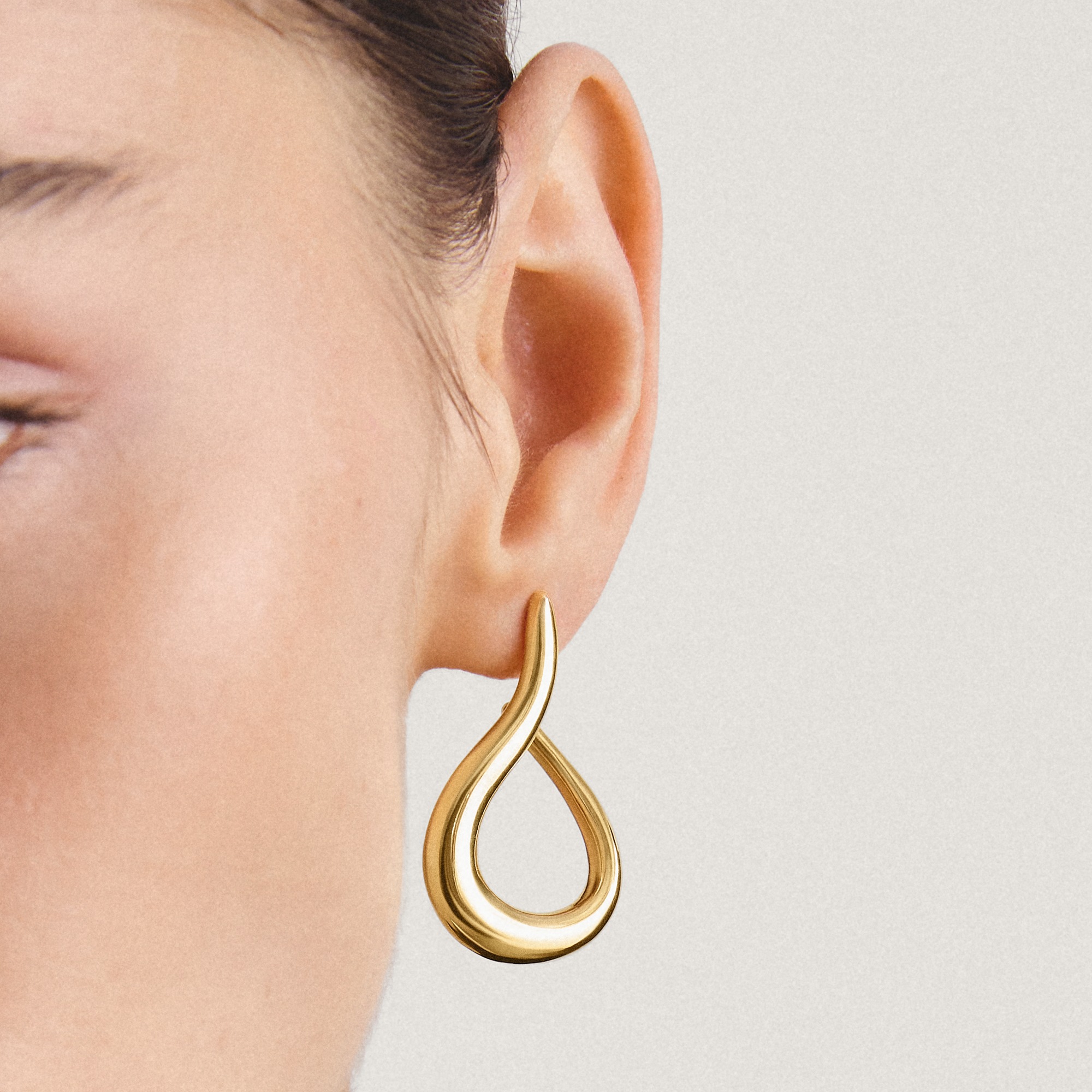 THOMAS SABO Paar Creolen »Fein geschwungene Creolen gelbgoldfarben«