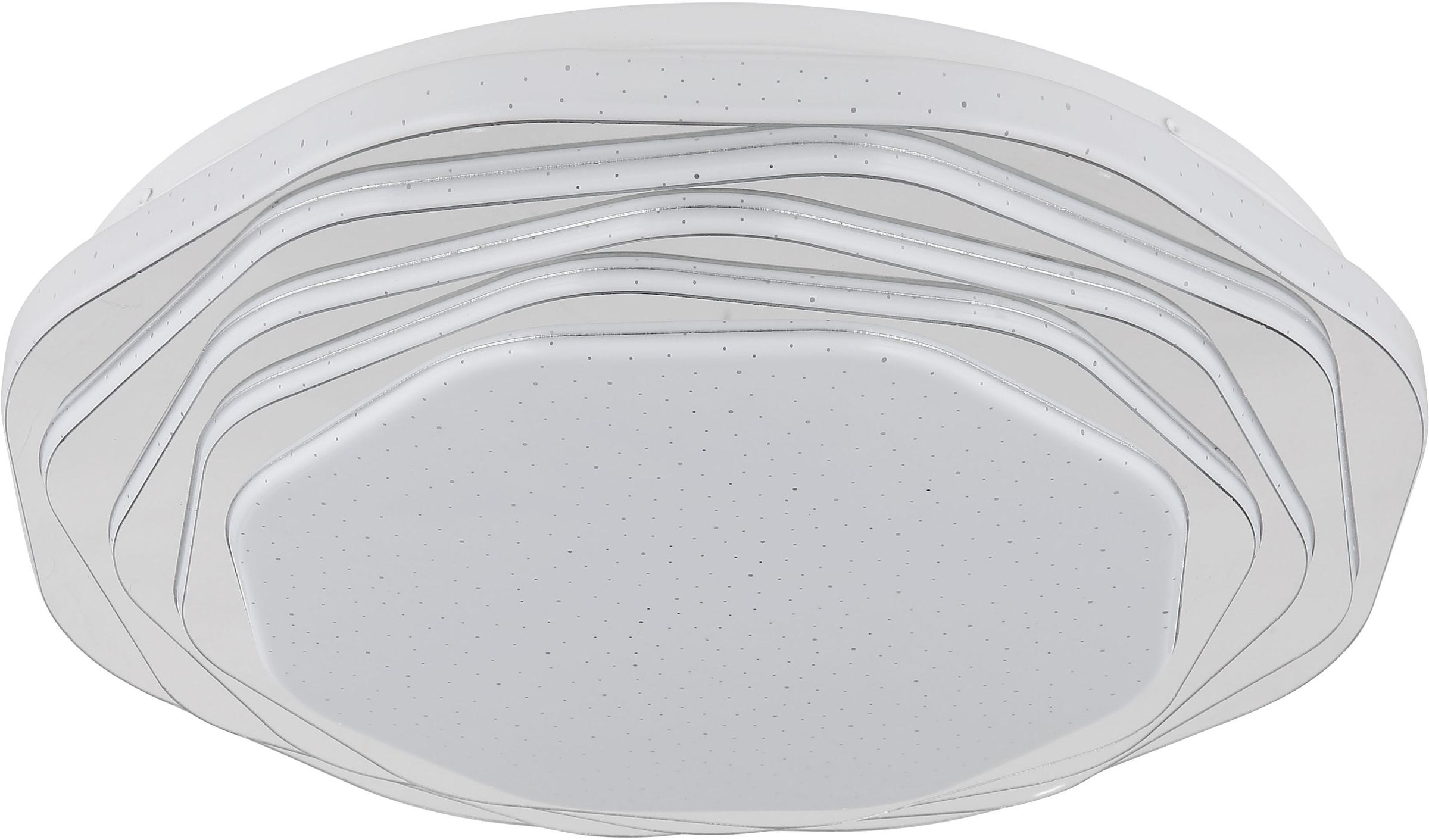 GLOBO LIGHTING LED Deckenleuchte »FLORDELIS«, Leuchtmittel LED-Modul | LED fest integriert, Deckenlampe/rund/Wohnzimmer/Schlafzimmer/elegant