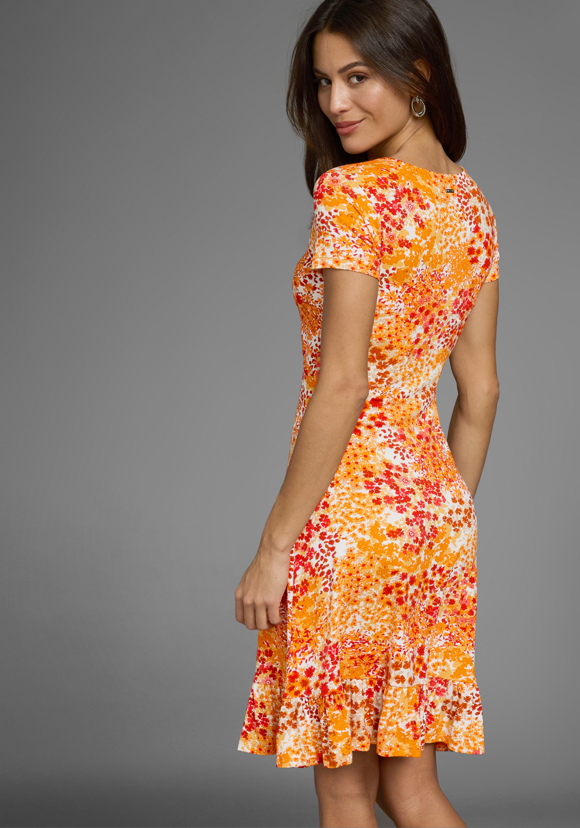 Laura Scott Skaterkleid, sportlich-feminines Skaterkleid, Mini-Länge