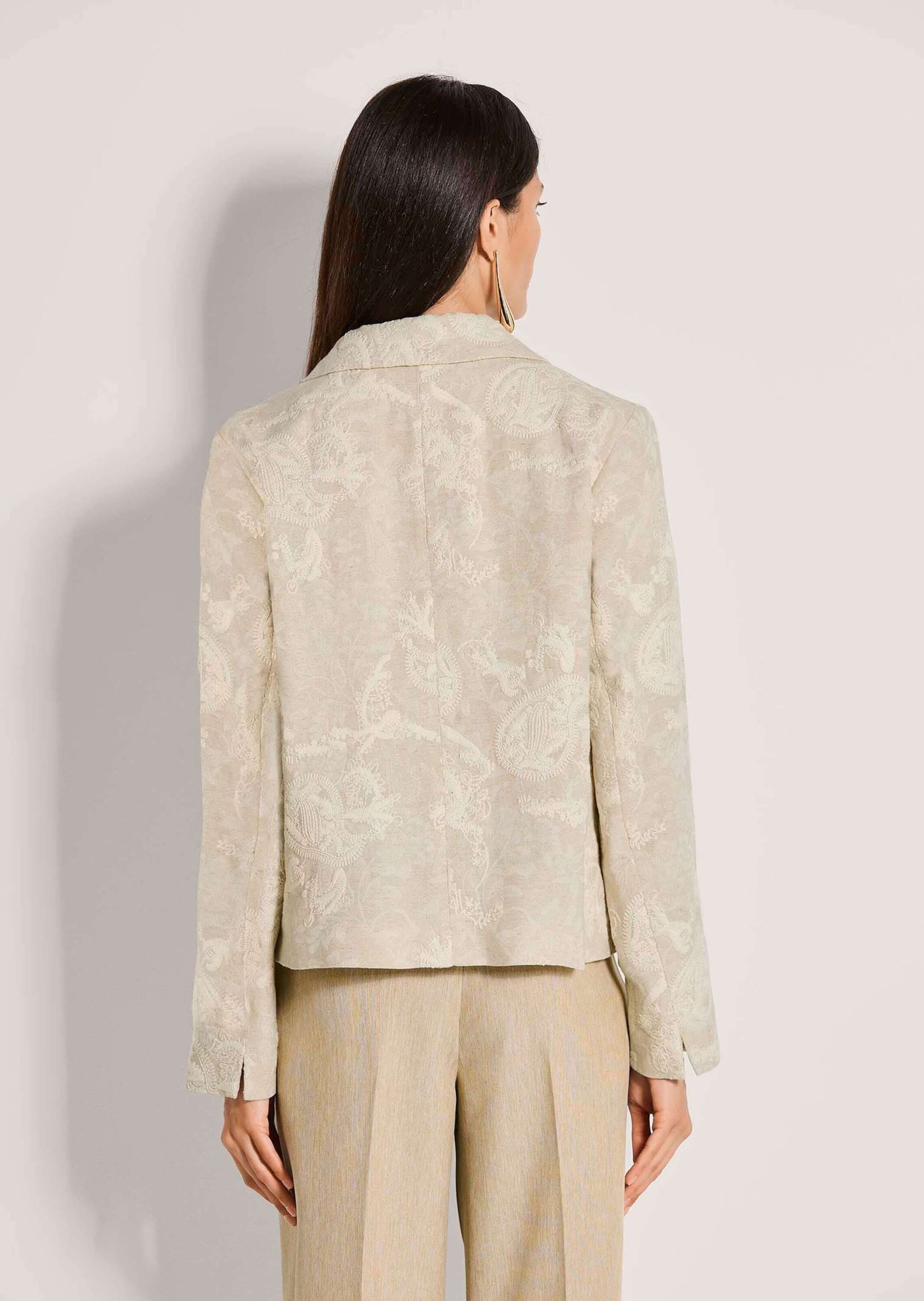 MADELEINE Jackenblazer »Blazer Kurzblazer mit edler Stickerei« edel bestickt