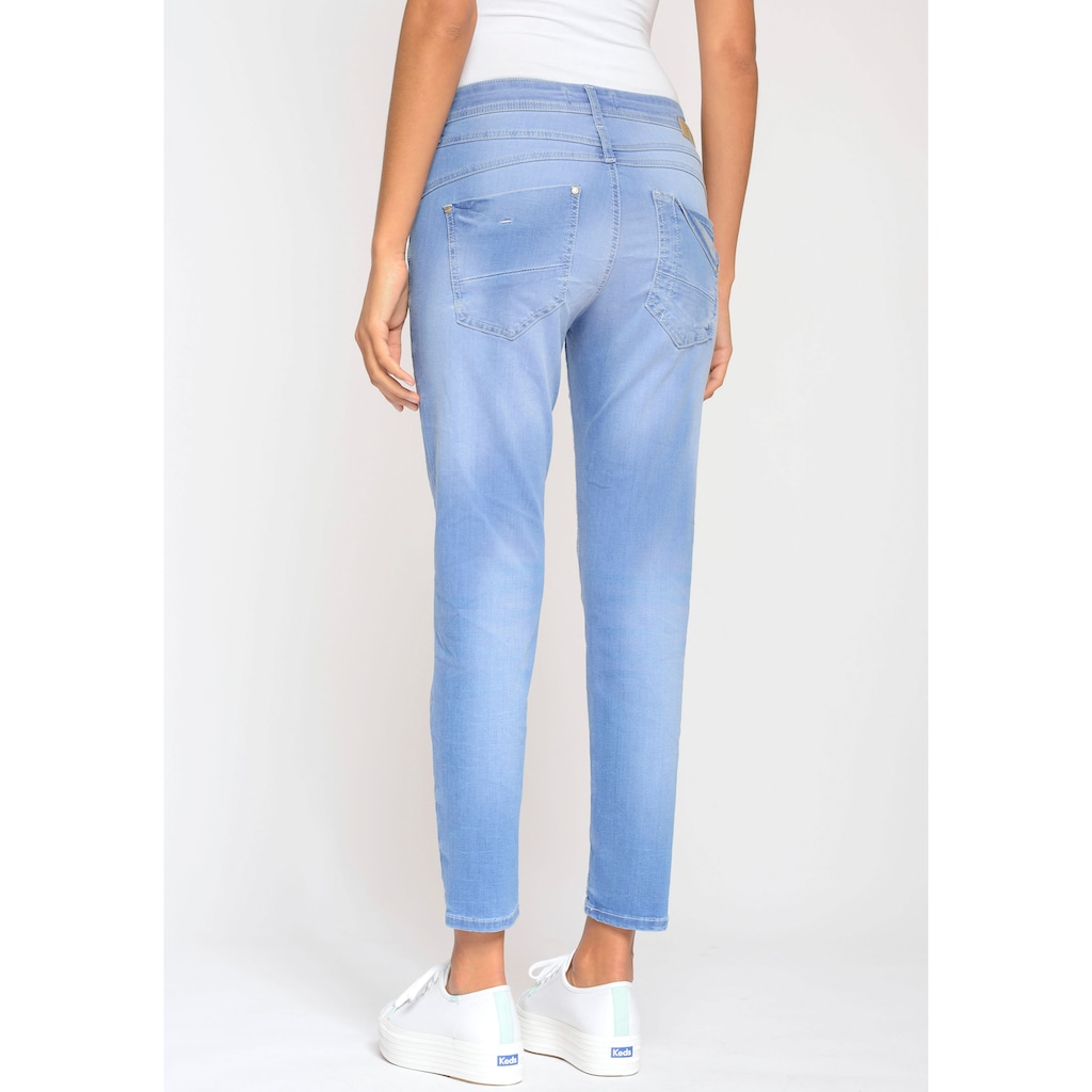 GANG Relax-fit-Jeans »94Amelie cropped«, mit doppelter Passe und doppelter, rechter Gesäßtasche