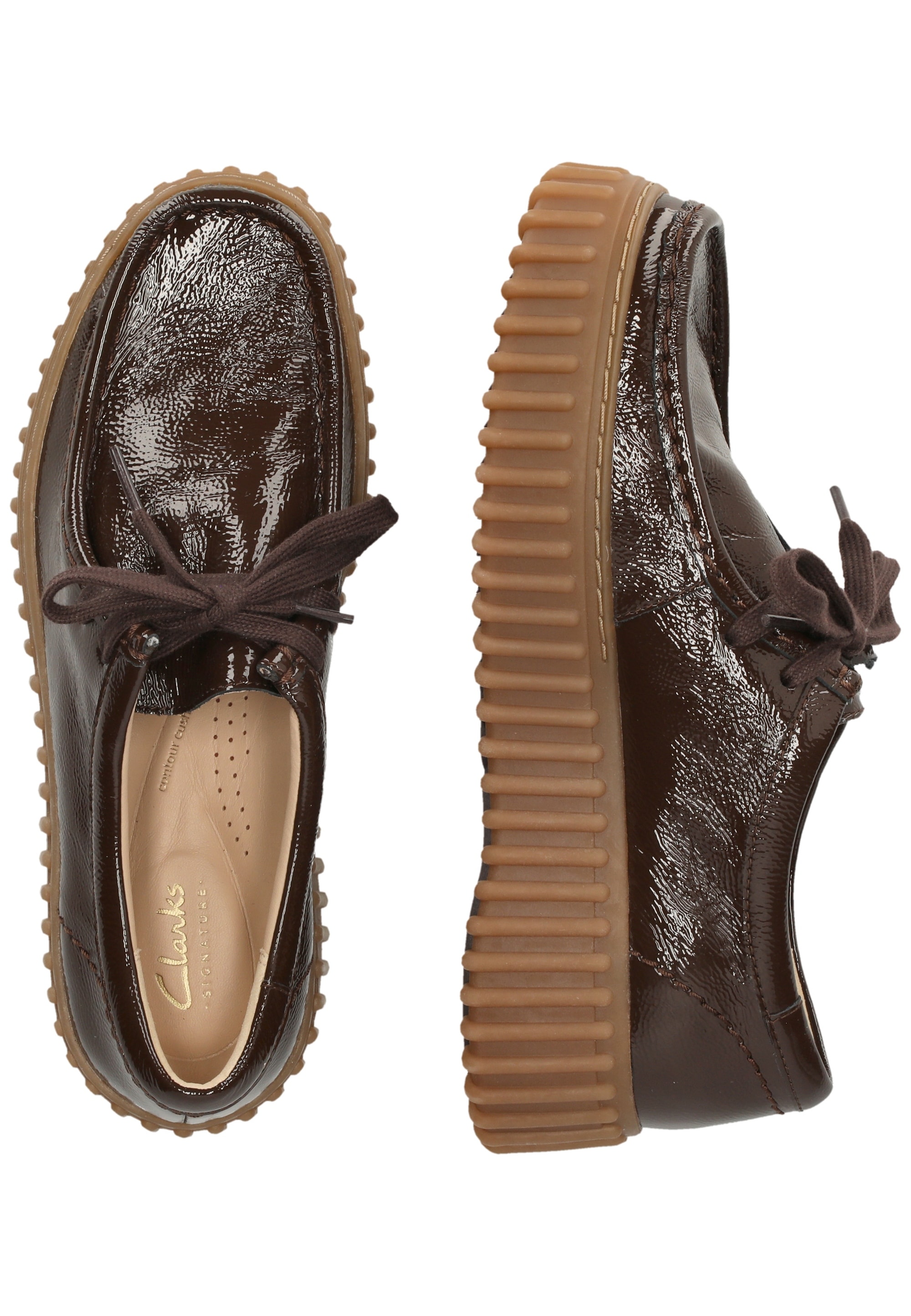 Clarks Schnürschuh »Torhill Bee«  mit stromlinienförmigem Schnürdesign