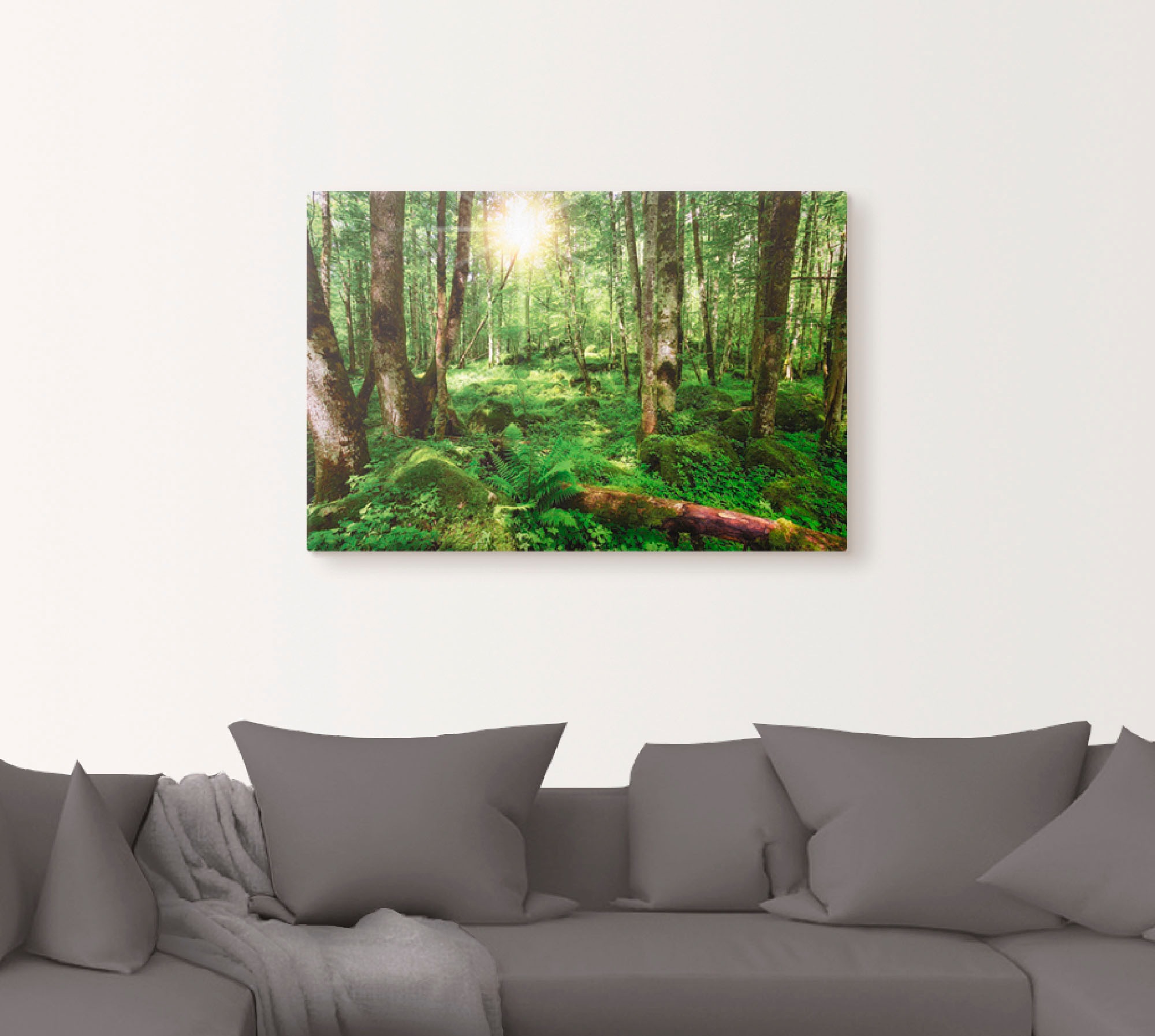 Artland Wandbild »Wald«, Wald, (1 St.), als Leinwandbild, Poster, Wandaufkleber in verschied. Größen