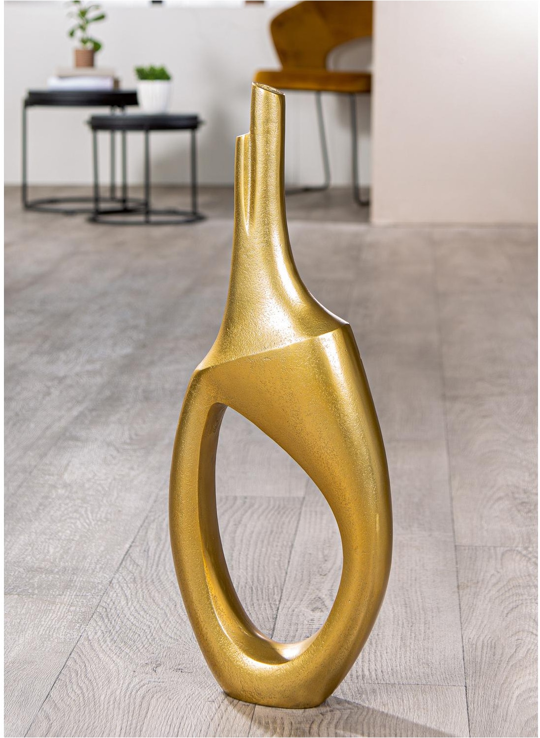 GILDE Bodenvase »Lochvase, "Haydon", Aluminium«
