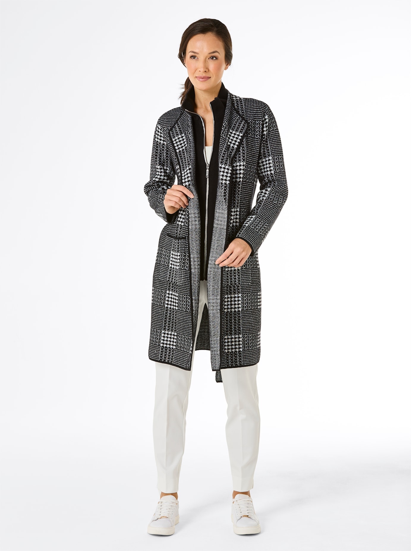 CREATION L PREMIUM Jacquardstrickjacke