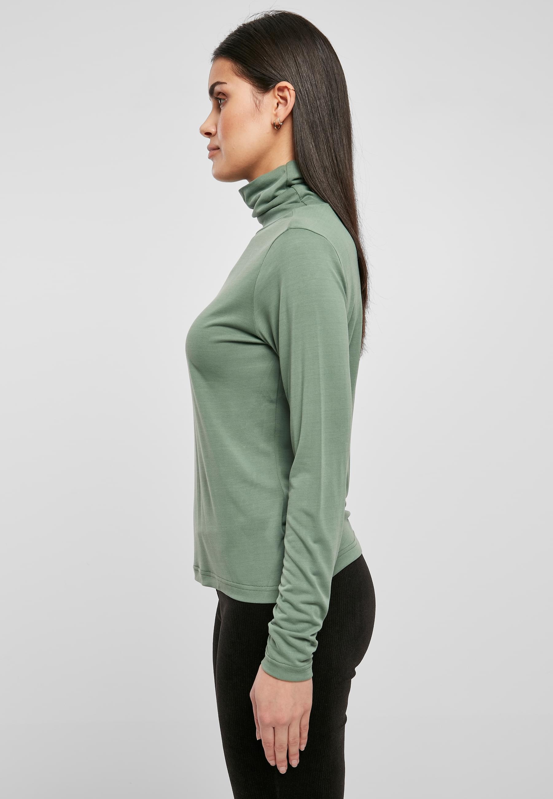 URBAN CLASSICS Langarmshirt »Urban Classics Damen Ladies Modal Turtleneck Longsleeve«, (1 tlg.)