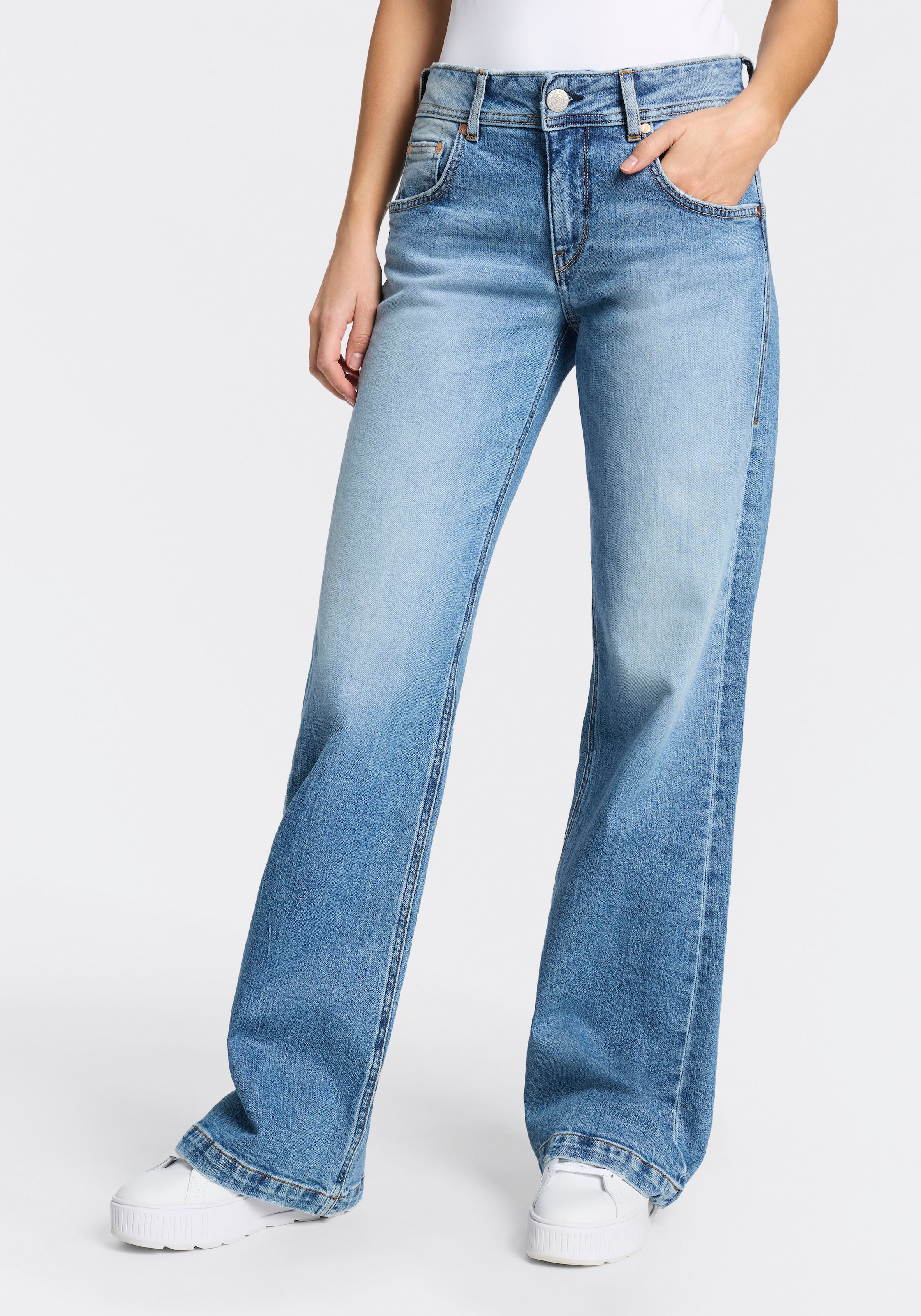 Herrlicher Straight-Jeans "Edna Denim" Straight Fit, High Waist günstig online kaufen