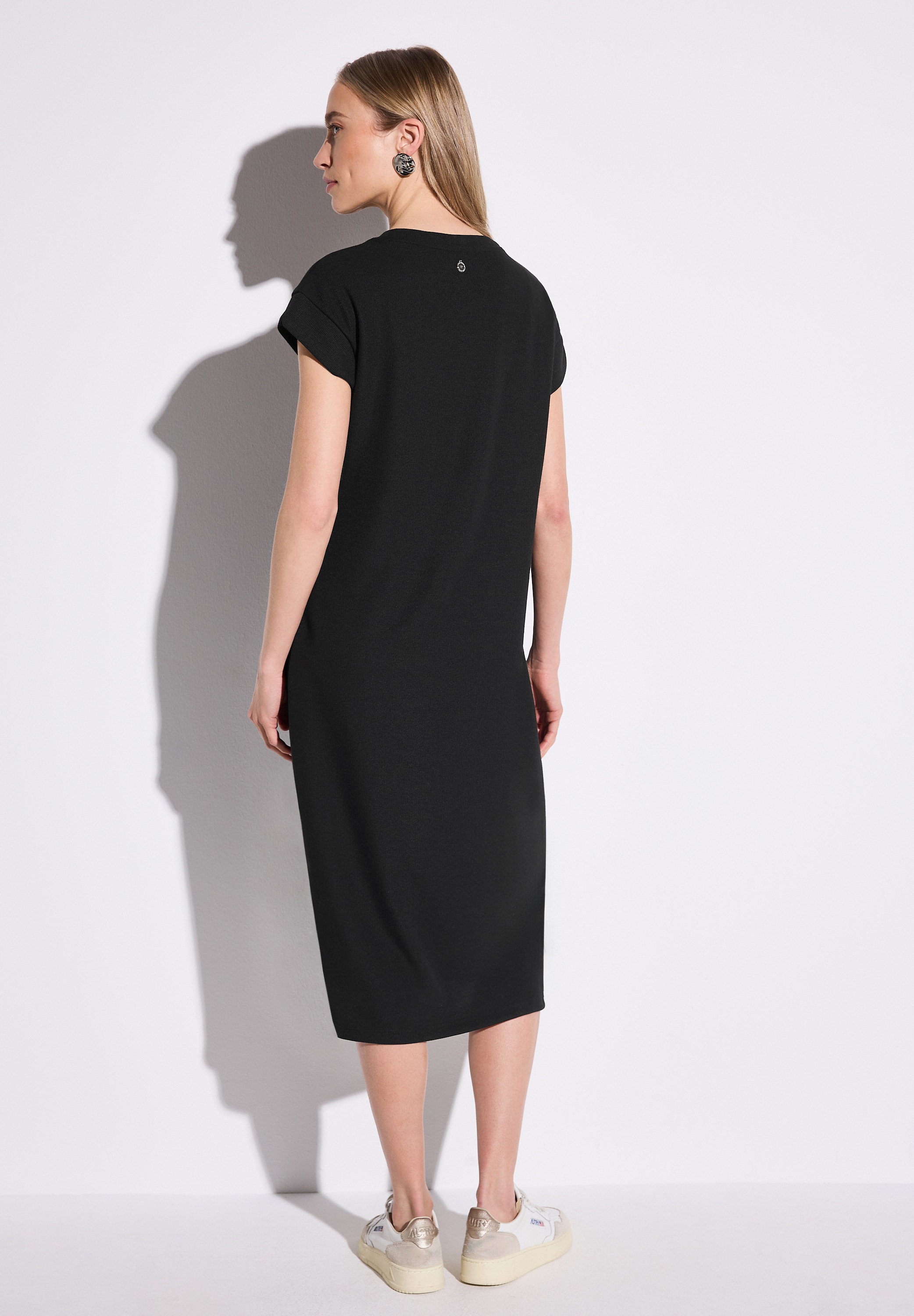 STREET ONE Midikleid, mit Rippstruktur günstig online kaufen