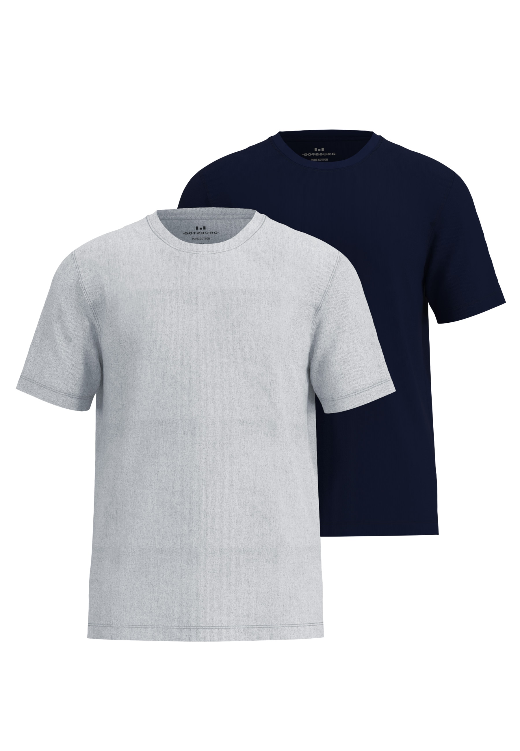 GÖTZBURG T-Shirt "California" Kurzarm, Rundhalsausschnitt, basic, bequem, Baumwolle