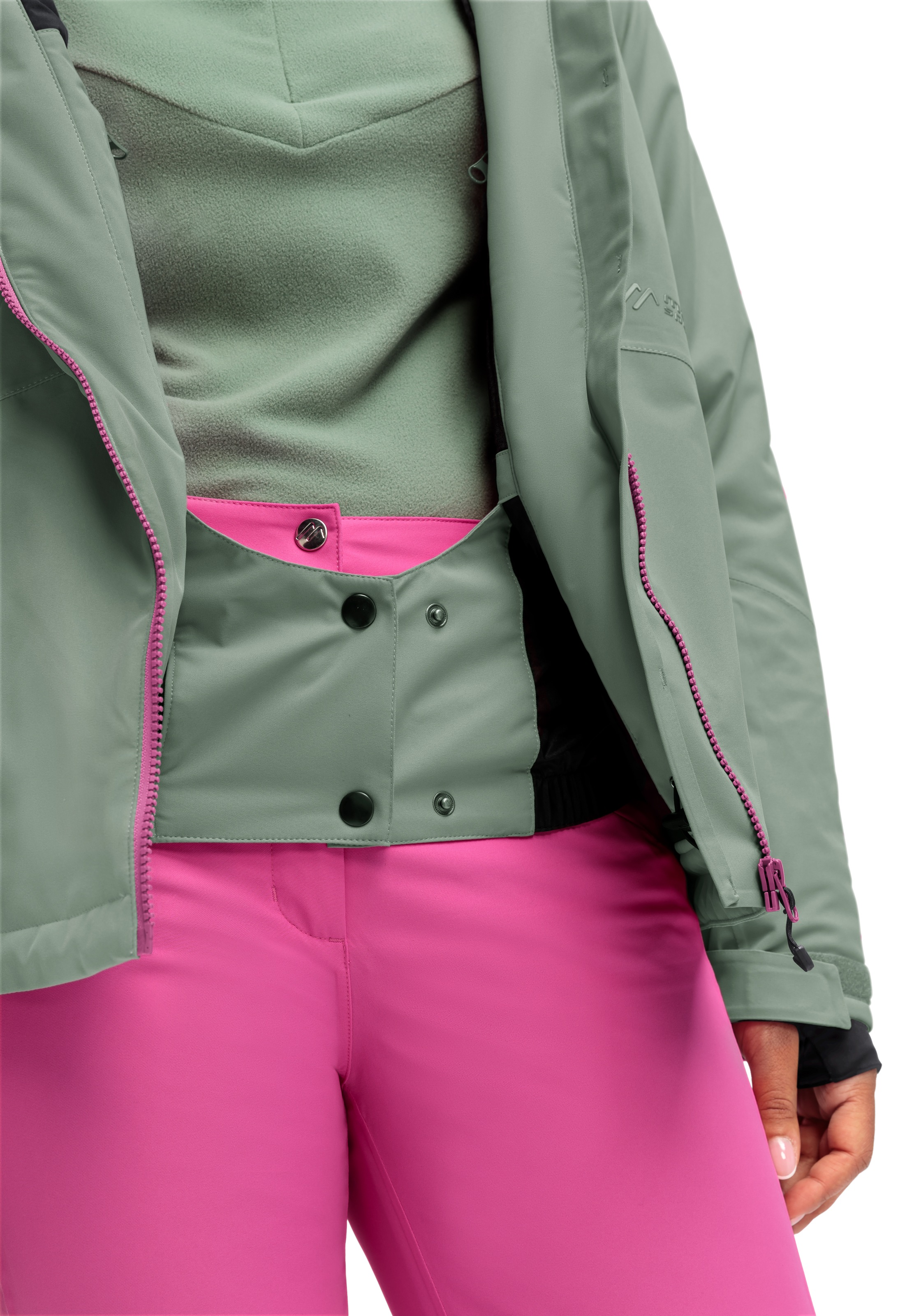 Maier Sports Skijacke »Straja«, Damen Winterjacke, wind/wasserdicht, 3 RV-Taschen und Kapuze