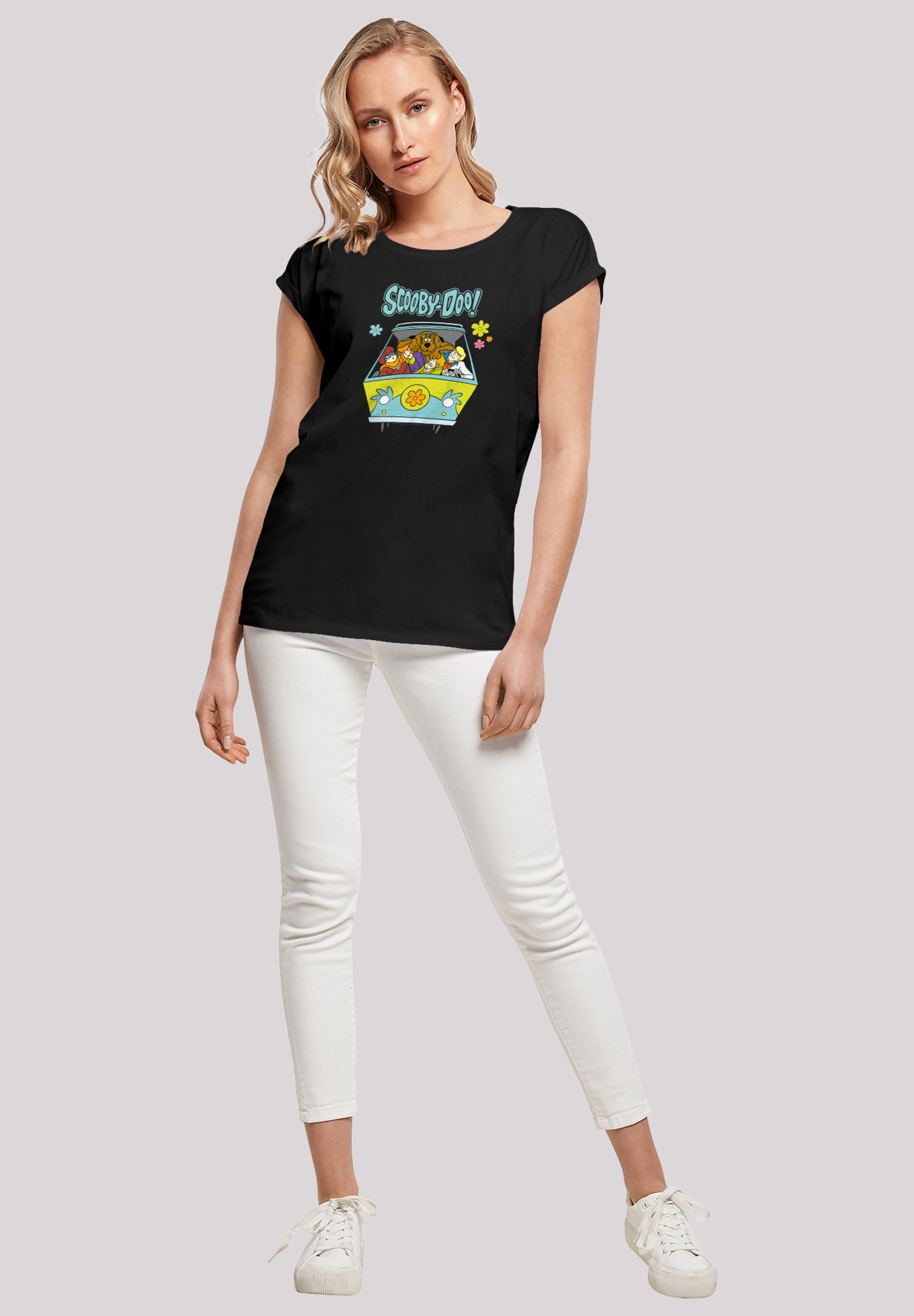 F4NT4STIC T-Shirt »Scooby Doo Mystery Machine Group«, Damen,Premium Merch,Regular-Fit,Kurze Ärmel,Bedruckt