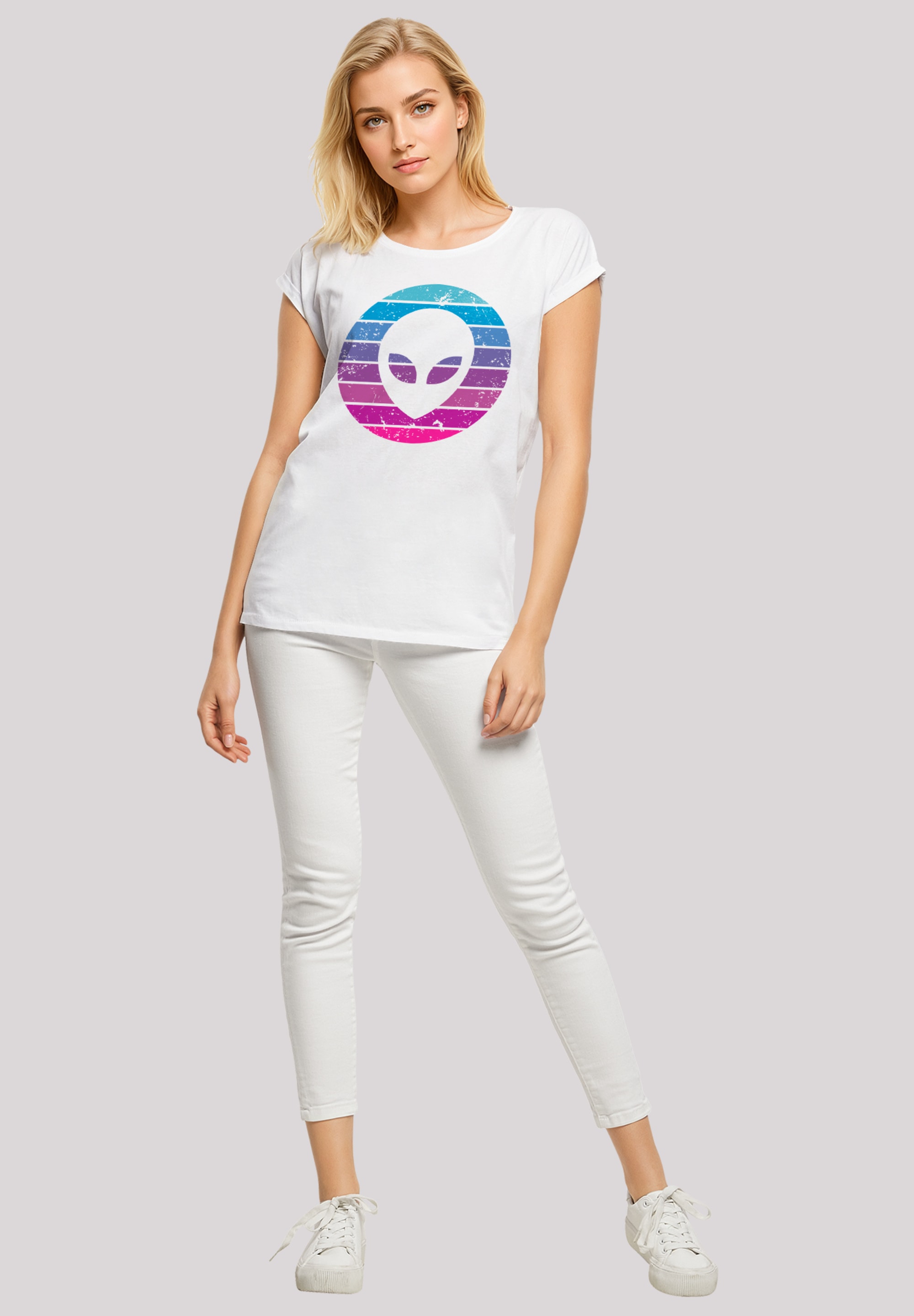 F4NT4STIC T-Shirt »Alien Kopf«, Premium Qualität